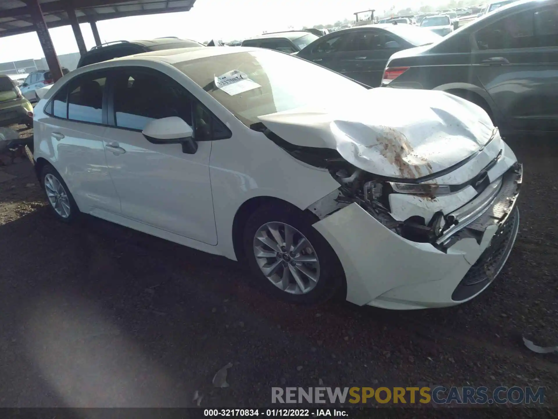 1 Photograph of a damaged car JTDHPRAEXLJ066549 TOYOTA COROLLA 2020