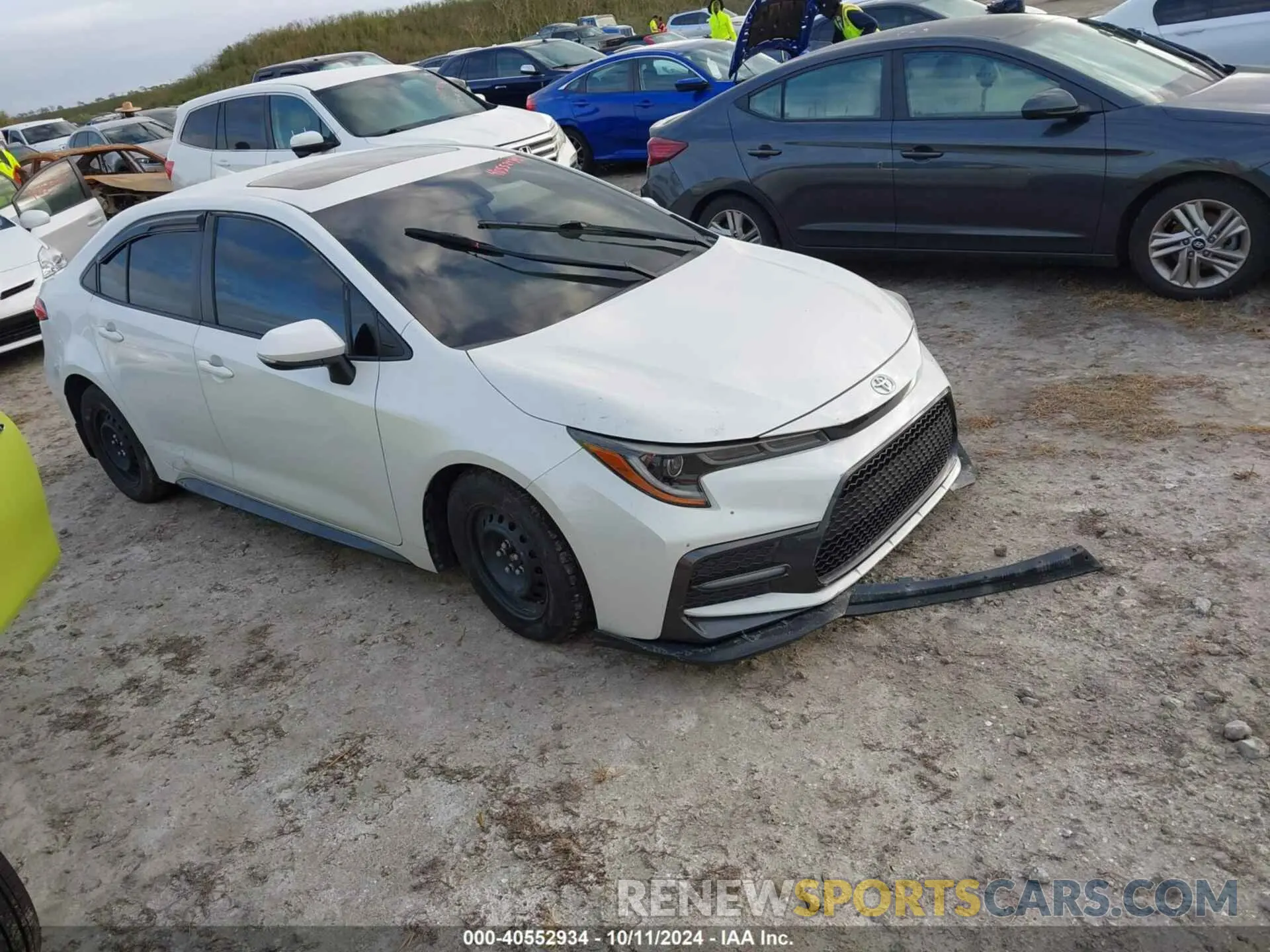1 Photograph of a damaged car JTDM4RCE0LJ036268 TOYOTA COROLLA 2020