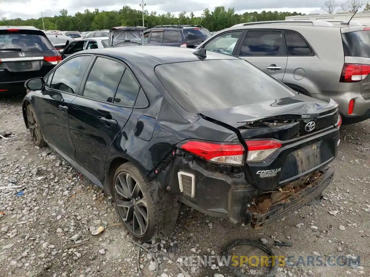 3 Photograph of a damaged car JTDM4RCE5LJ042888 TOYOTA COROLLA 2020