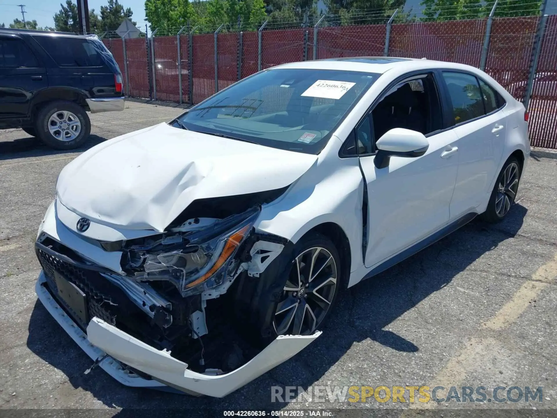 2 Photograph of a damaged car JTDM4RCE9LJ045406 TOYOTA COROLLA 2020