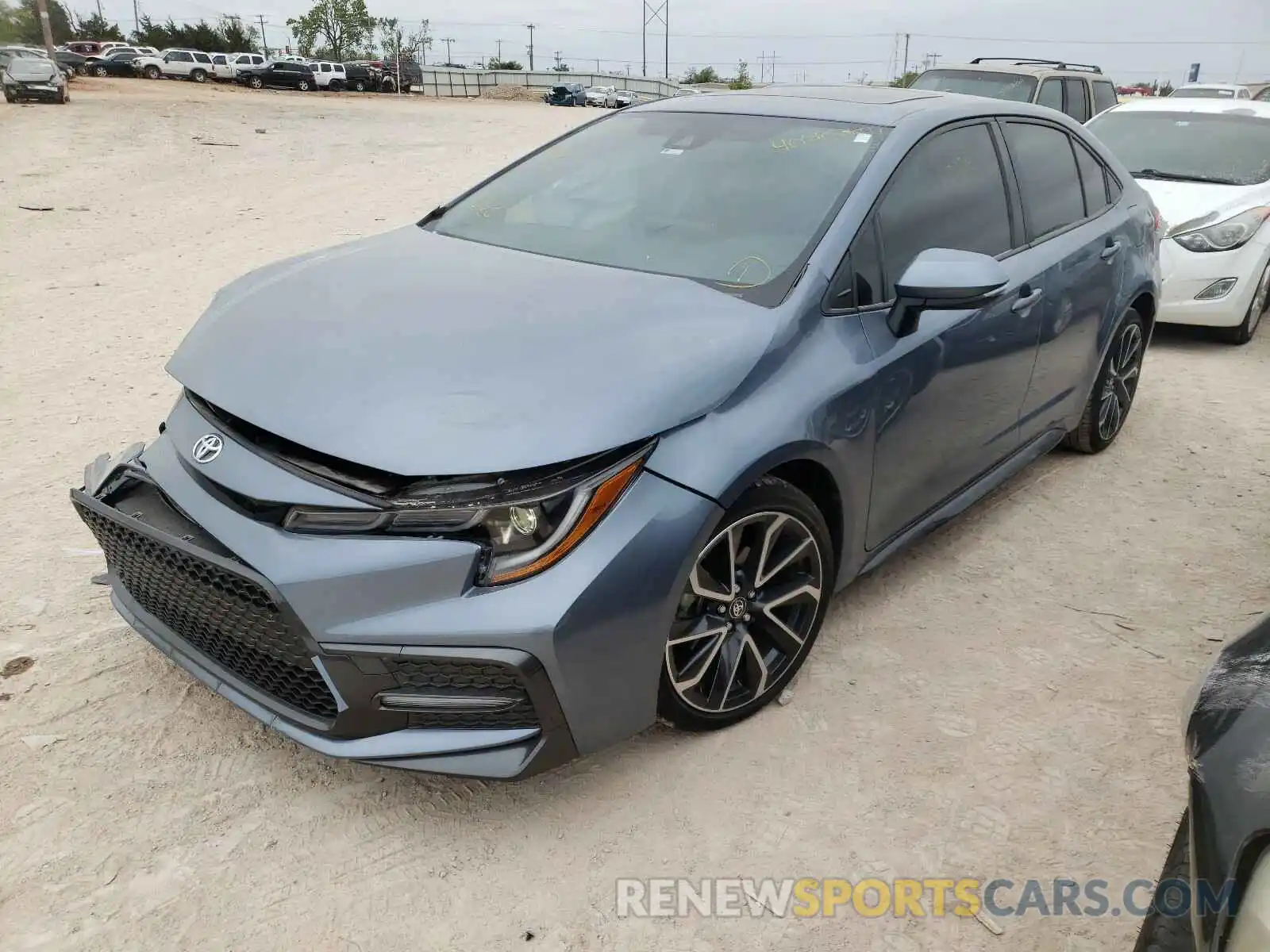 2 Photograph of a damaged car JTDP4RCE0LJ005633 TOYOTA COROLLA 2020