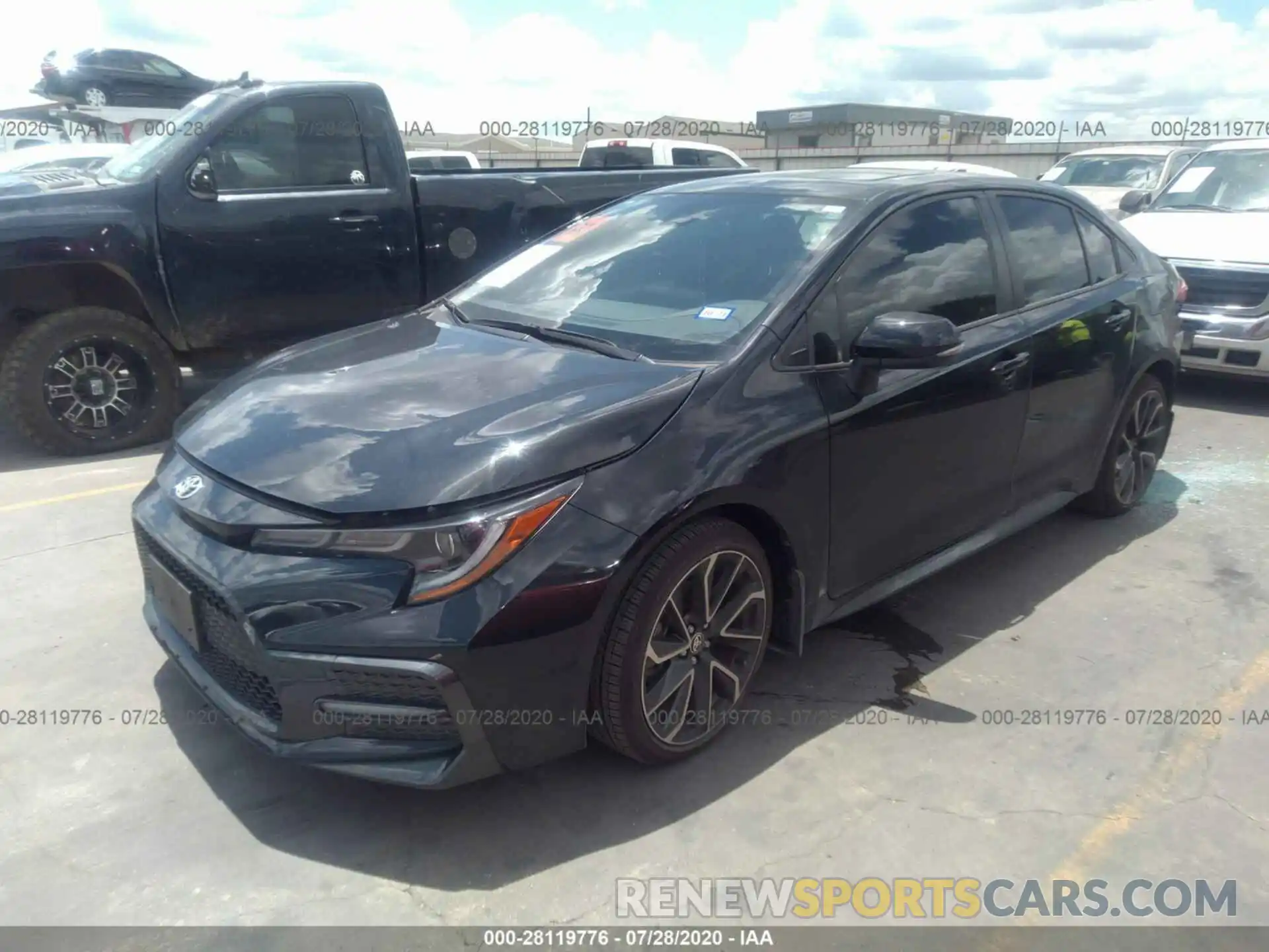 2 Photograph of a damaged car JTDP4RCE0LJ039233 TOYOTA COROLLA 2020