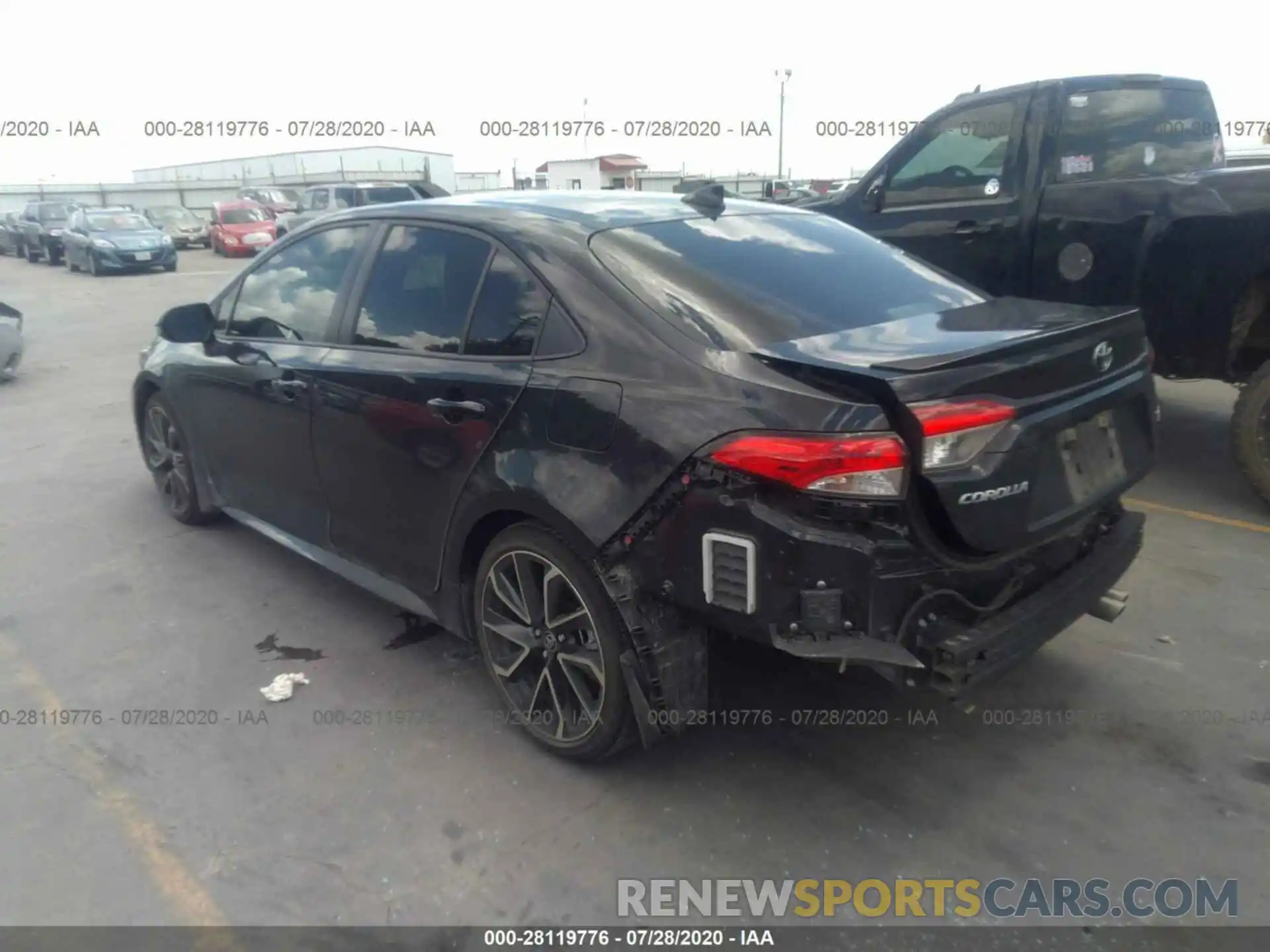 3 Photograph of a damaged car JTDP4RCE0LJ039233 TOYOTA COROLLA 2020