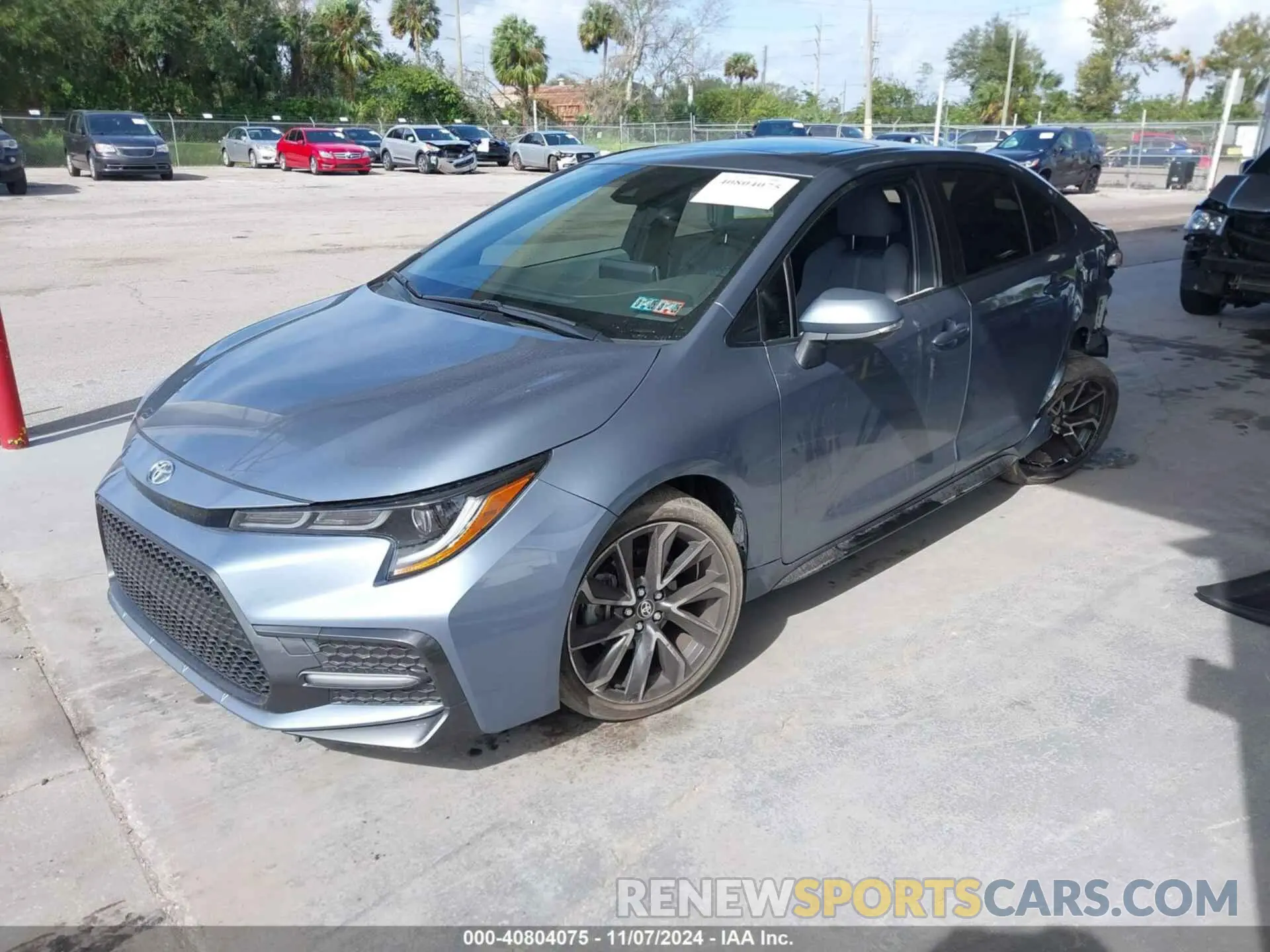2 Photograph of a damaged car JTDP4RCE0LJ042326 TOYOTA COROLLA 2020