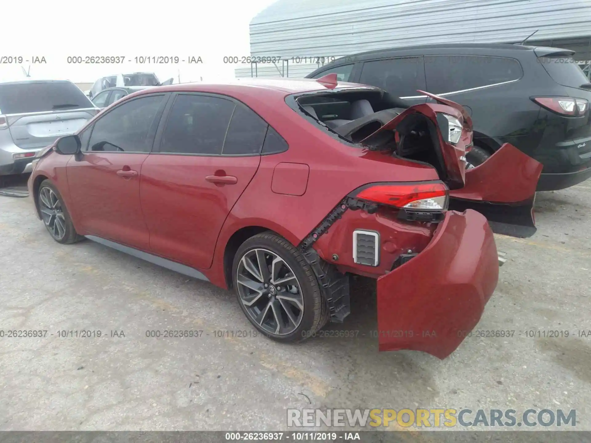 3 Photograph of a damaged car JTDP4RCE1LJ006192 TOYOTA COROLLA 2020