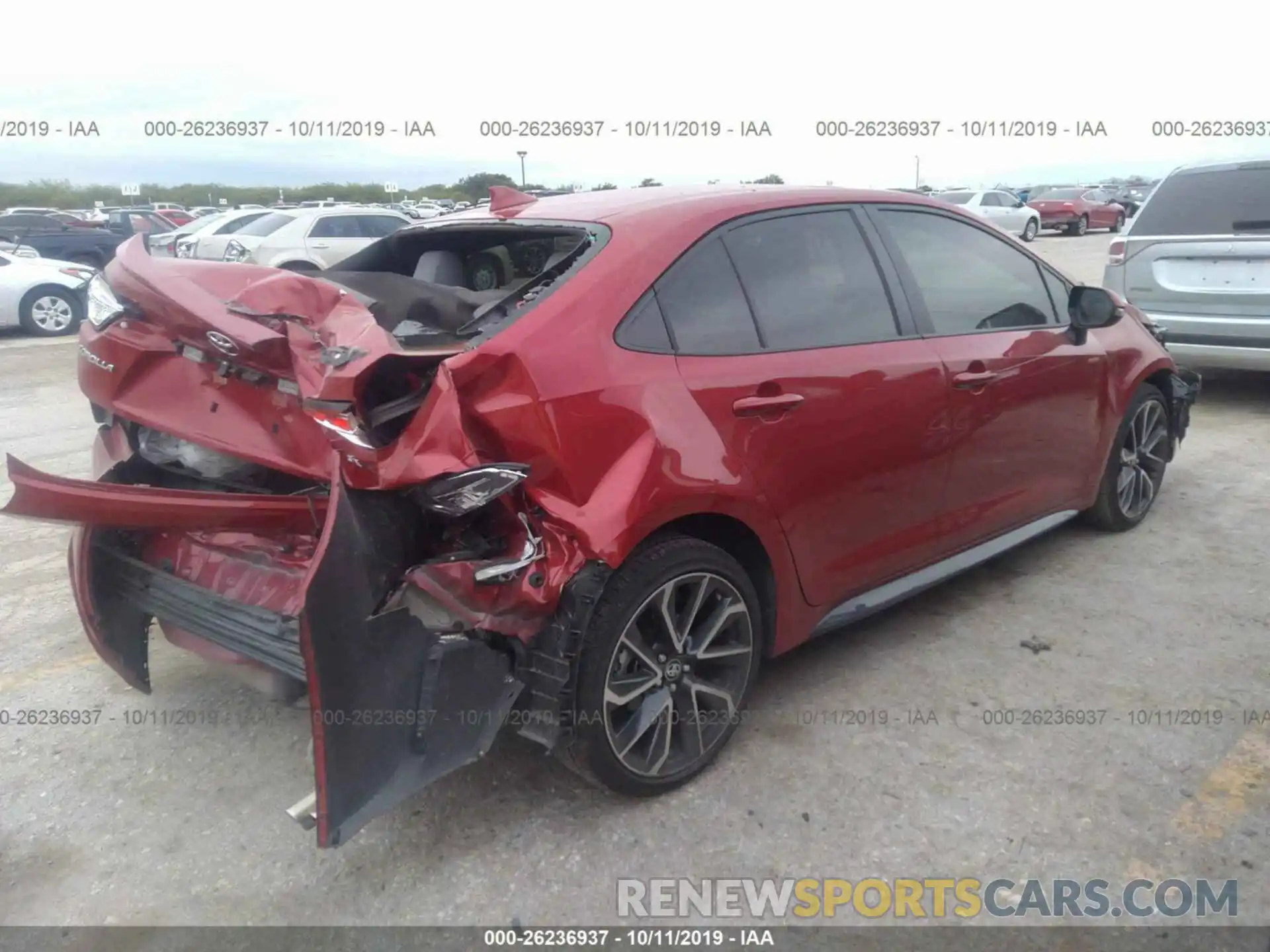 4 Photograph of a damaged car JTDP4RCE1LJ006192 TOYOTA COROLLA 2020