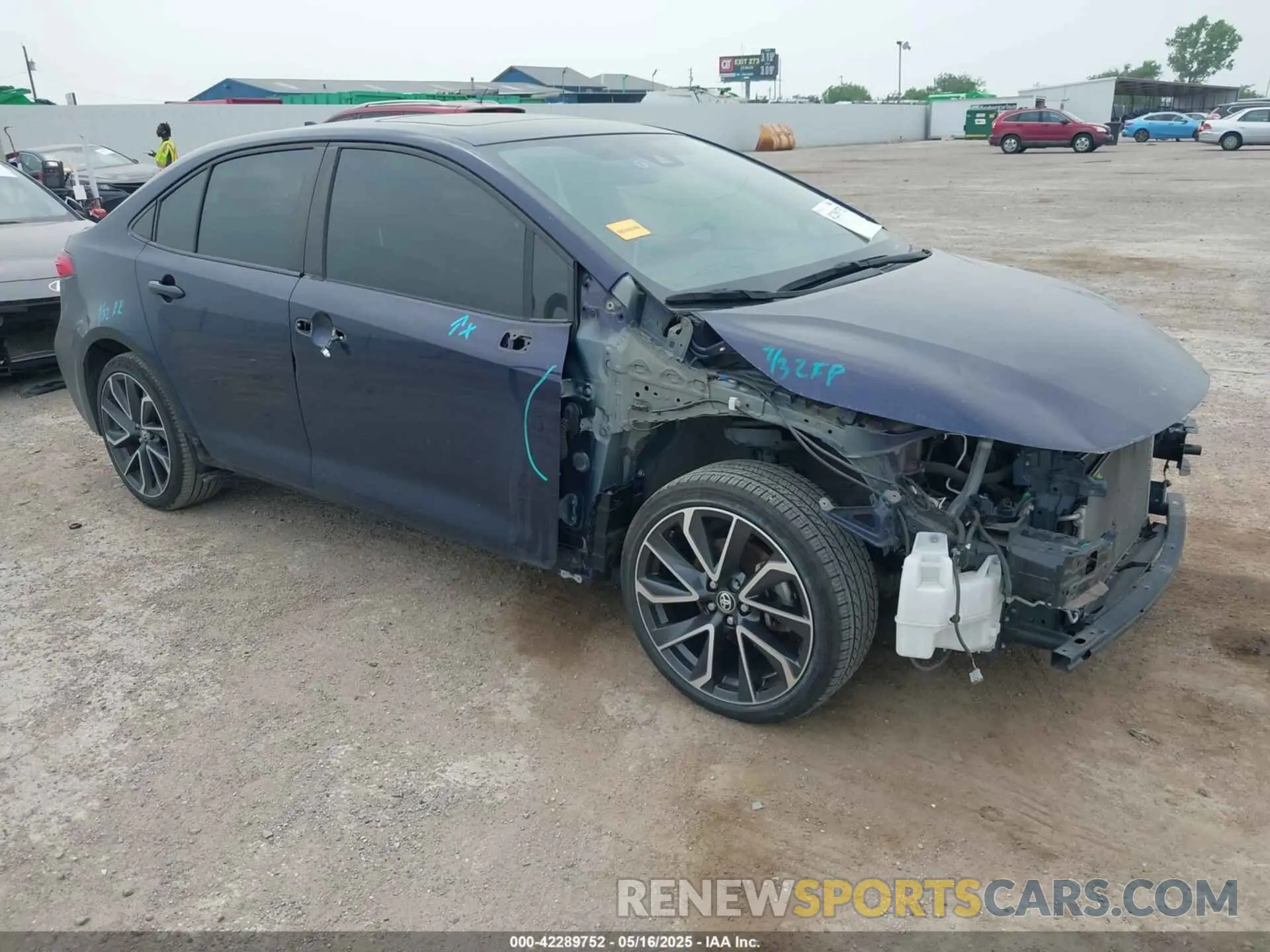 1 Photograph of a damaged car JTDP4RCE1LJ007696 TOYOTA COROLLA 2020