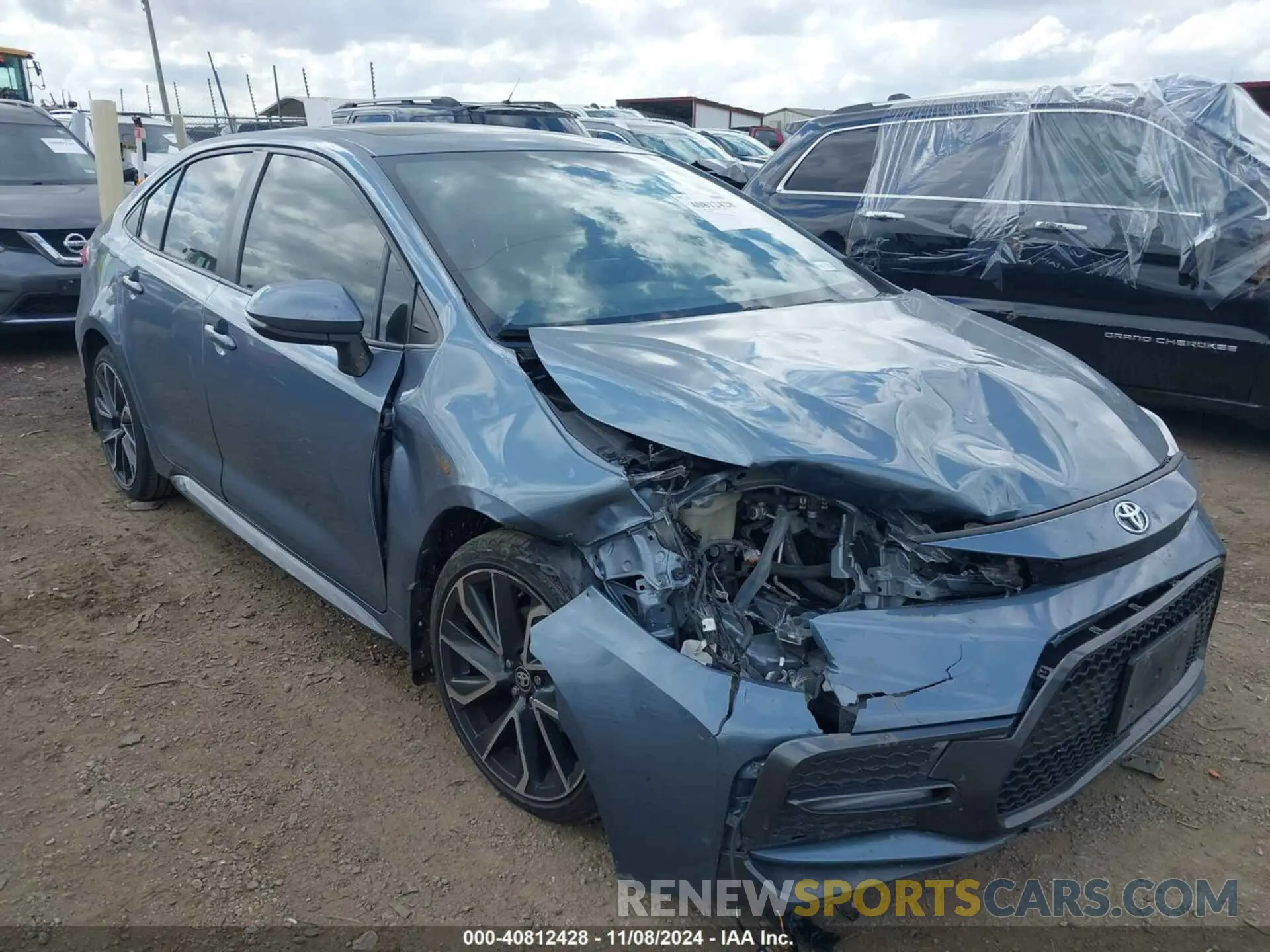1 Photograph of a damaged car JTDP4RCE1LJ009335 TOYOTA COROLLA 2020