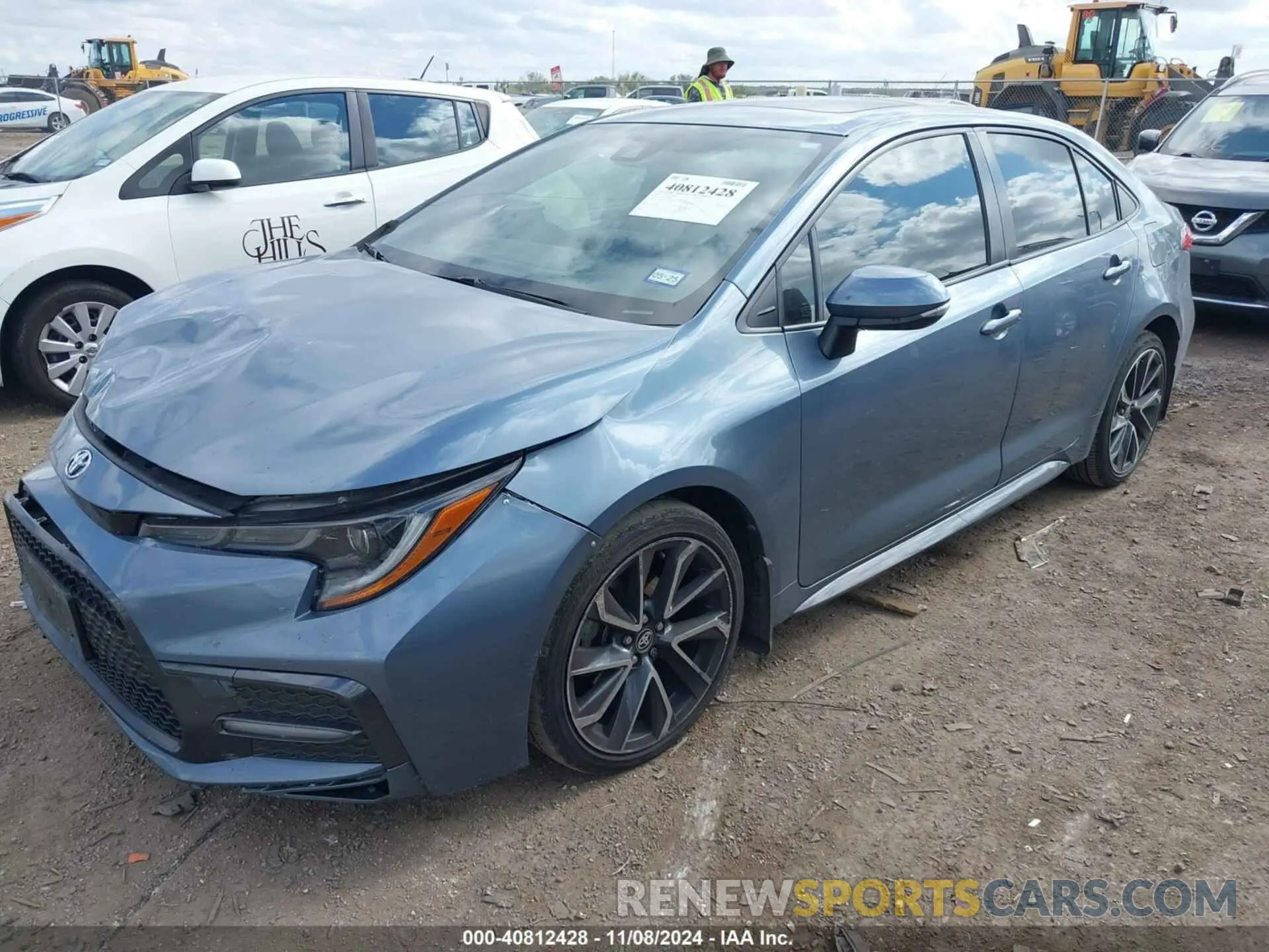 2 Photograph of a damaged car JTDP4RCE1LJ009335 TOYOTA COROLLA 2020
