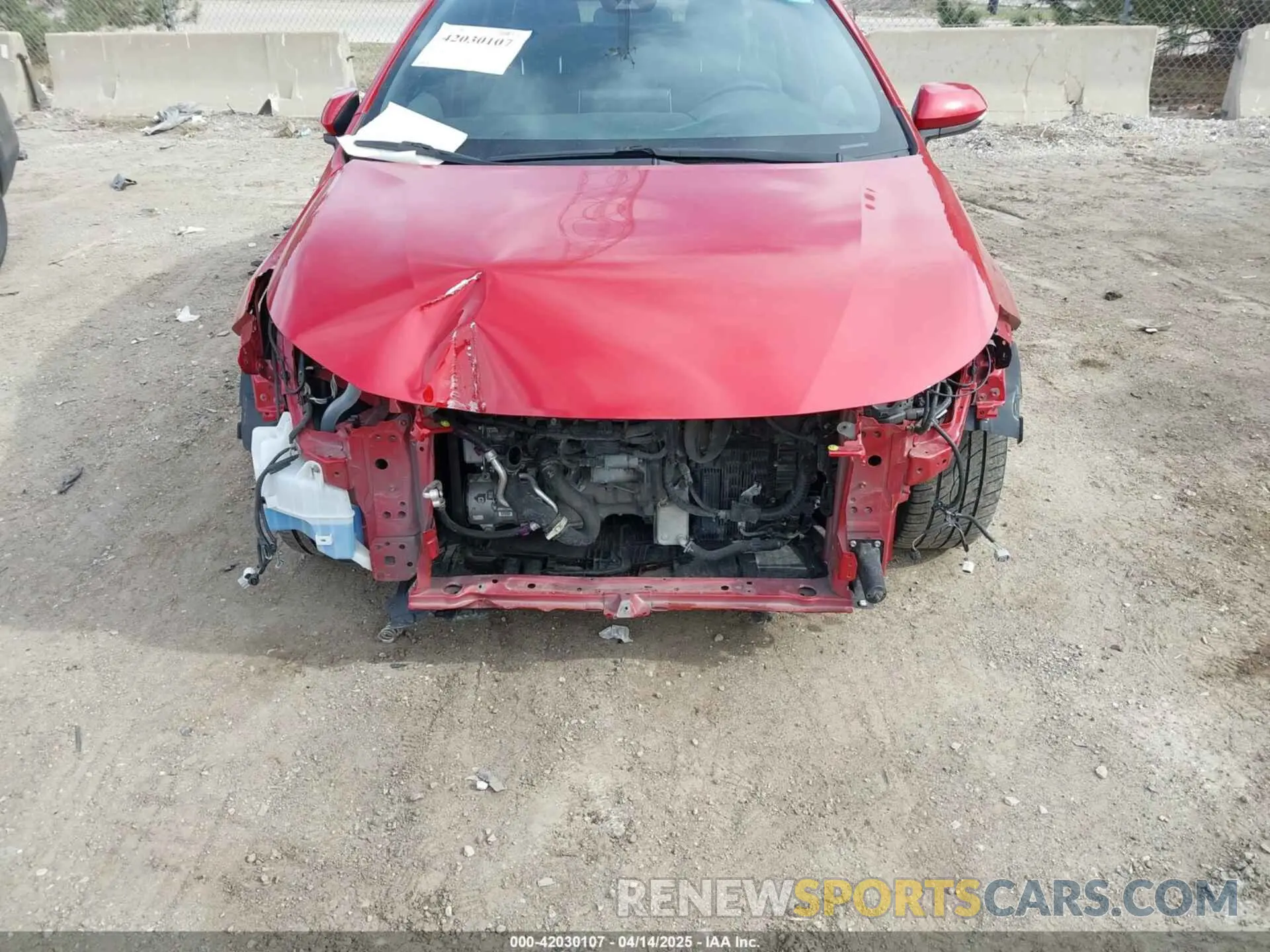 12 Photograph of a damaged car JTDP4RCE1LJ021517 TOYOTA COROLLA 2020