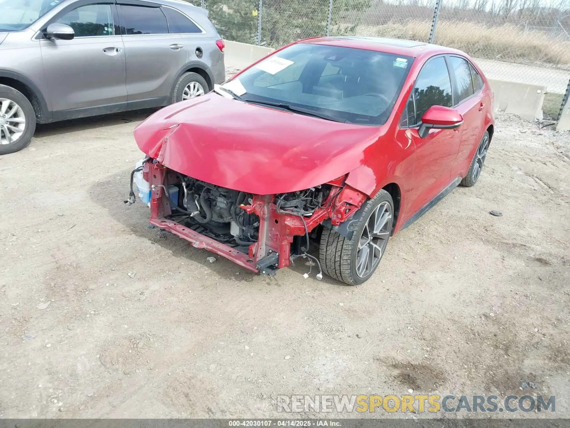 2 Photograph of a damaged car JTDP4RCE1LJ021517 TOYOTA COROLLA 2020