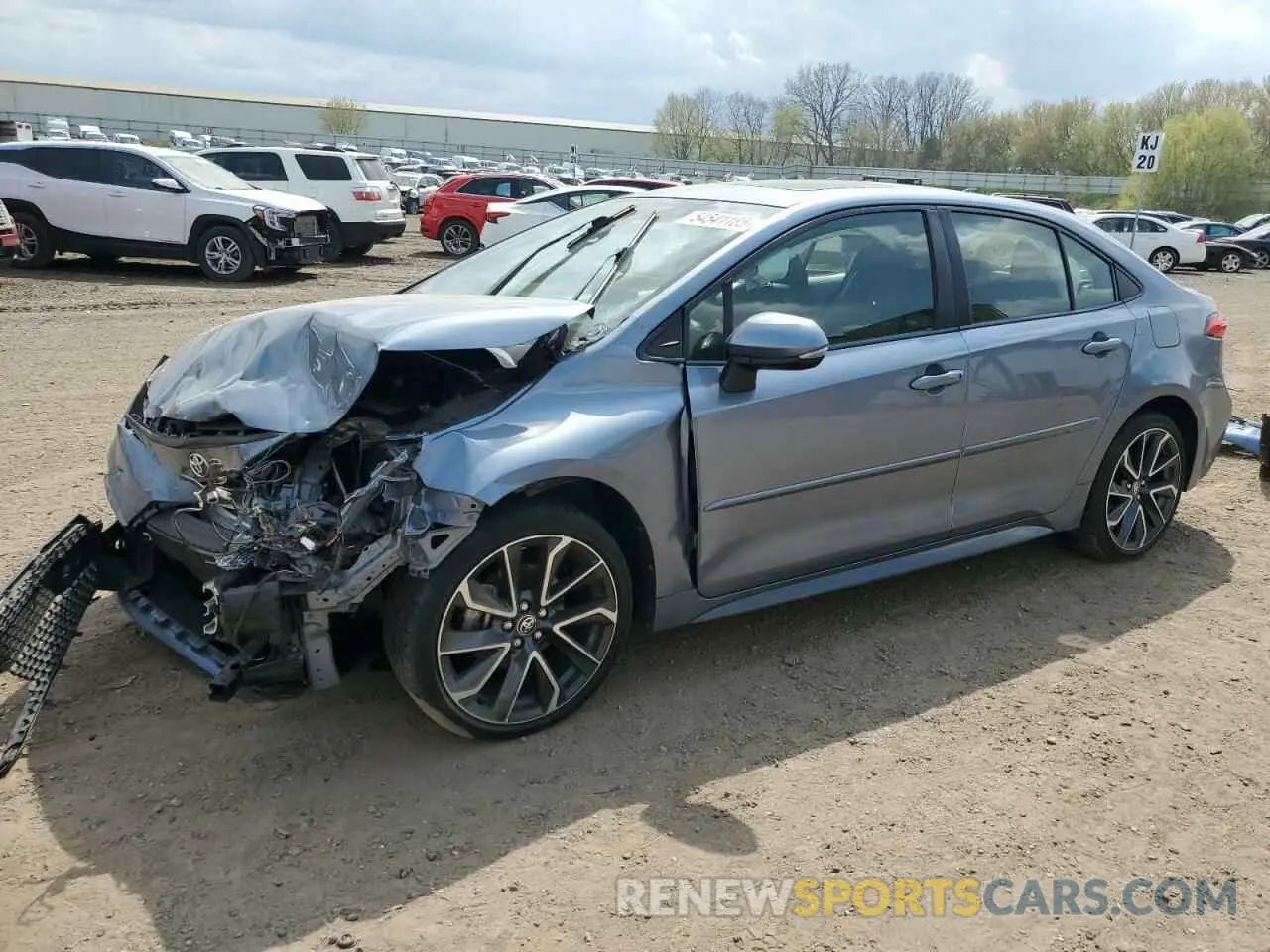 1 Photograph of a damaged car JTDP4RCE1LJ038365 TOYOTA COROLLA 2020