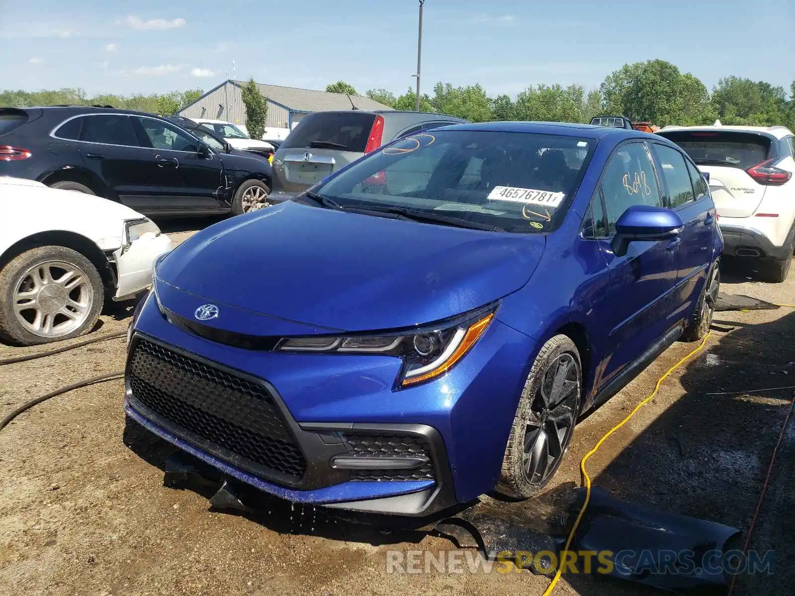 2 Photograph of a damaged car JTDP4RCE1LJ040813 TOYOTA COROLLA 2020