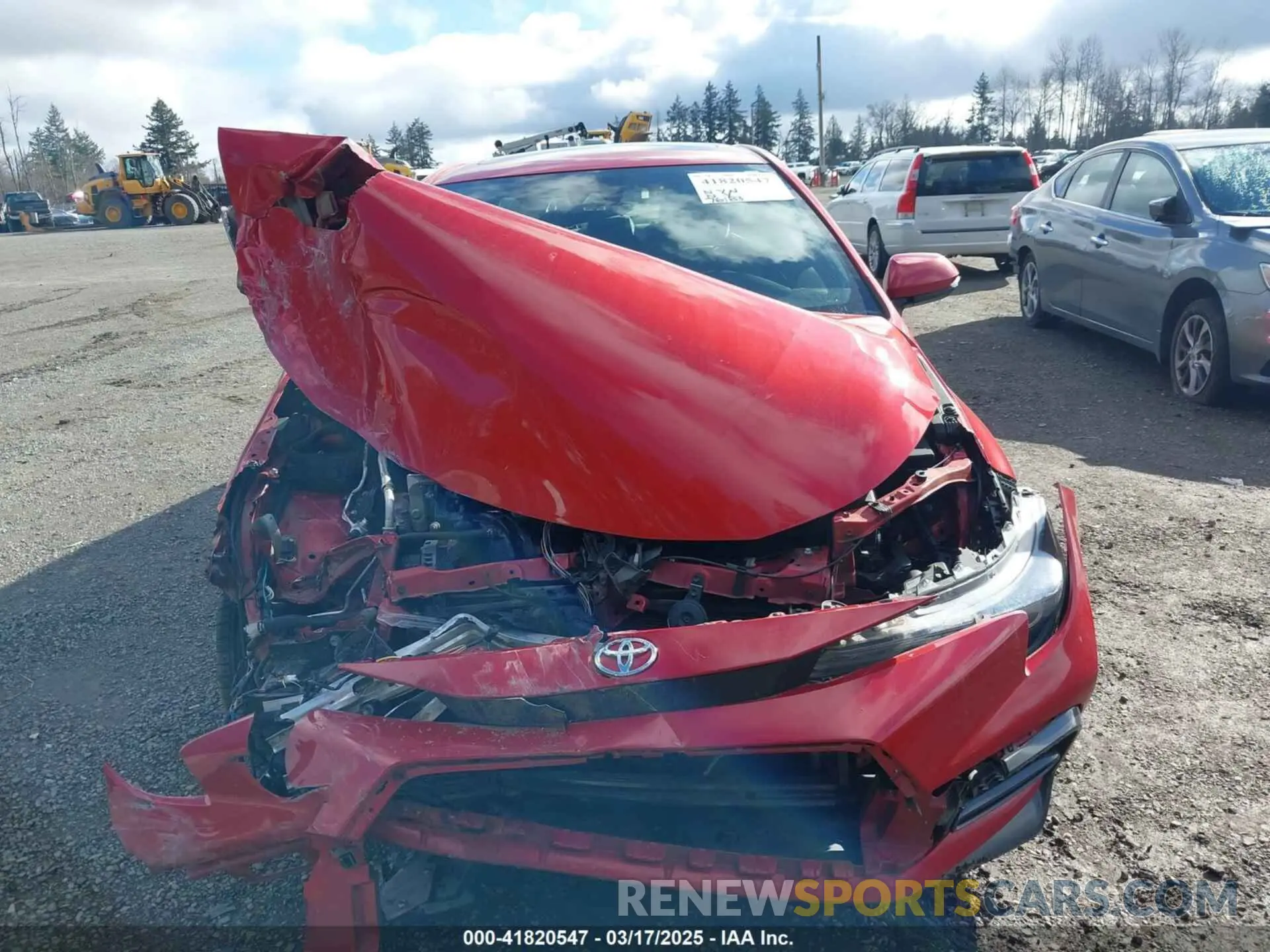 12 Photograph of a damaged car JTDP4RCE1LJ044005 TOYOTA COROLLA 2020