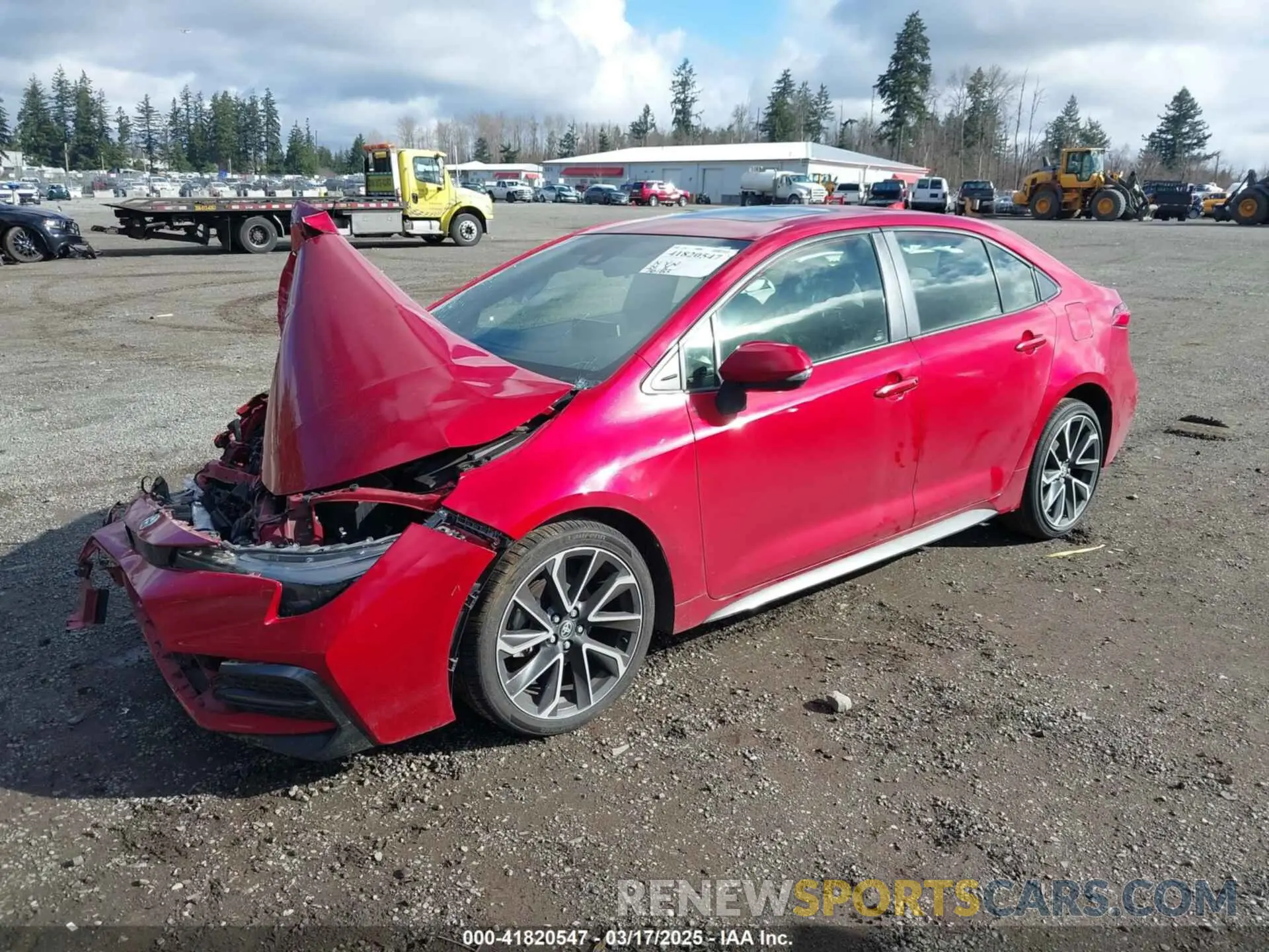 2 Photograph of a damaged car JTDP4RCE1LJ044005 TOYOTA COROLLA 2020