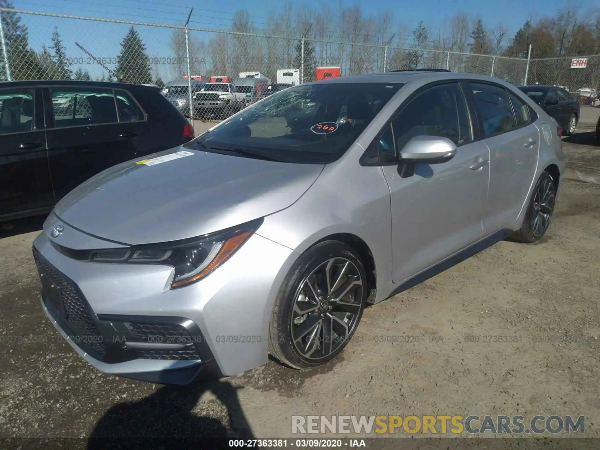 2 Photograph of a damaged car JTDP4RCE2LJ000997 TOYOTA COROLLA 2020