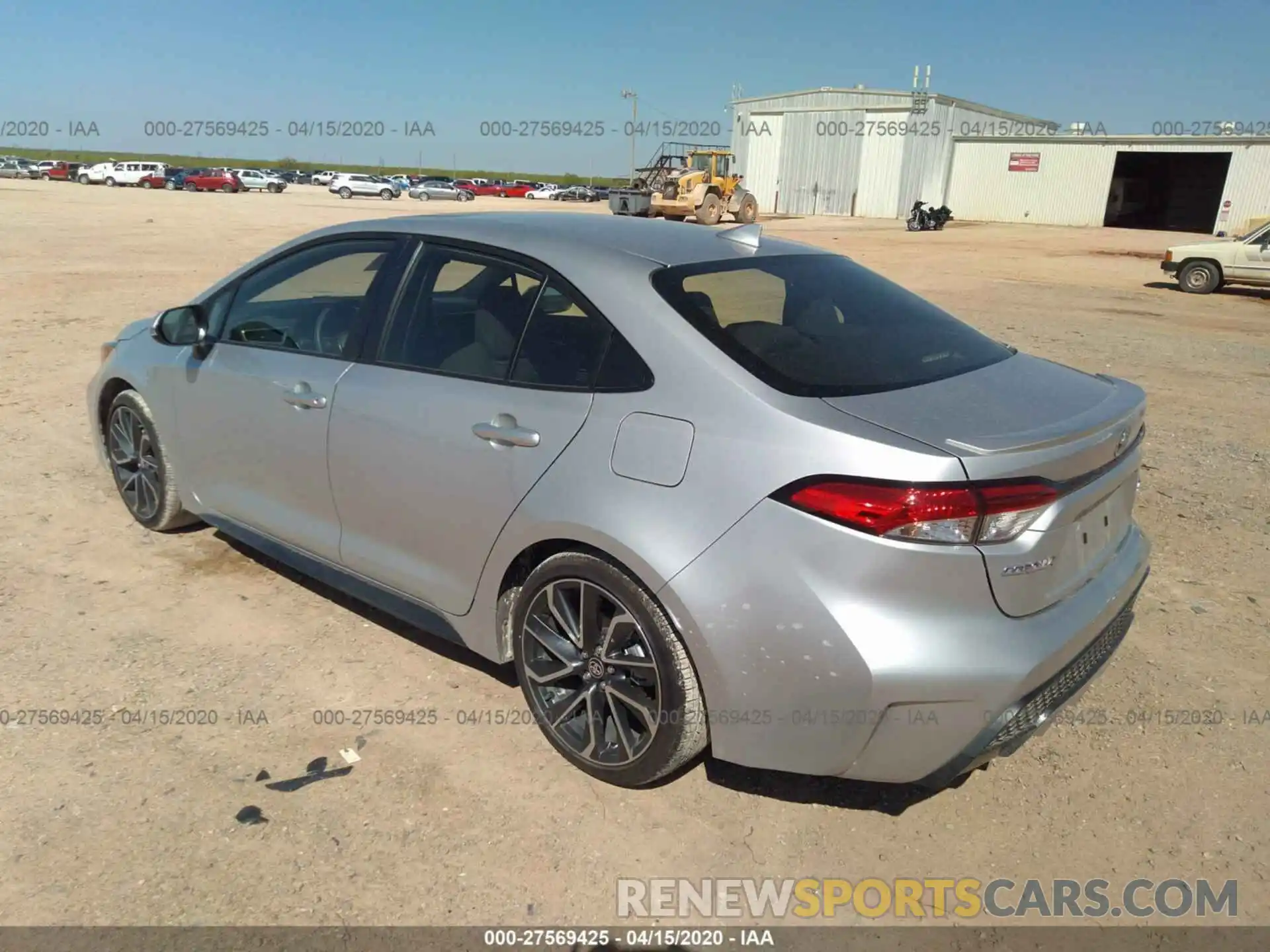 3 Photograph of a damaged car JTDP4RCE2LJ011644 TOYOTA COROLLA 2020