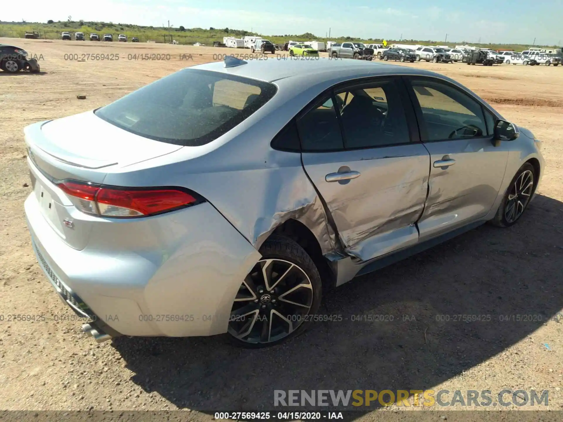 4 Photograph of a damaged car JTDP4RCE2LJ011644 TOYOTA COROLLA 2020