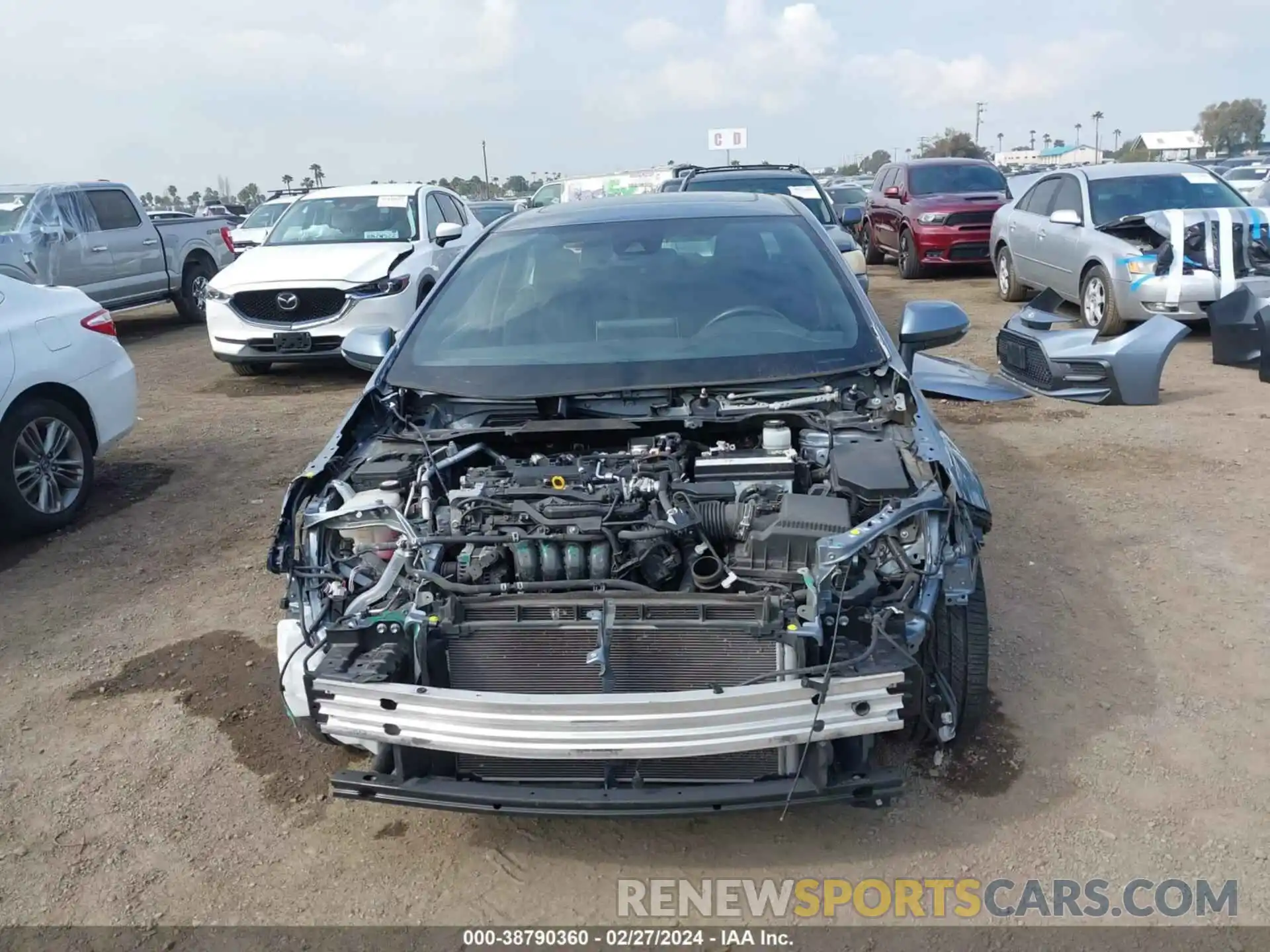 13 Photograph of a damaged car JTDP4RCE2LJ043459 TOYOTA COROLLA 2020