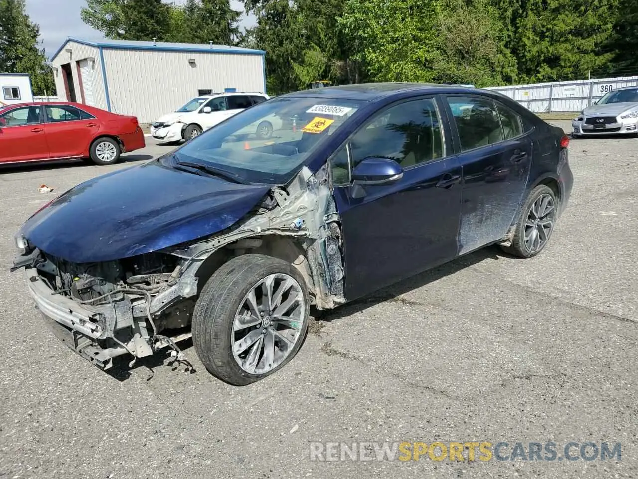1 Photograph of a damaged car JTDP4RCE3LJ004394 TOYOTA COROLLA 2020