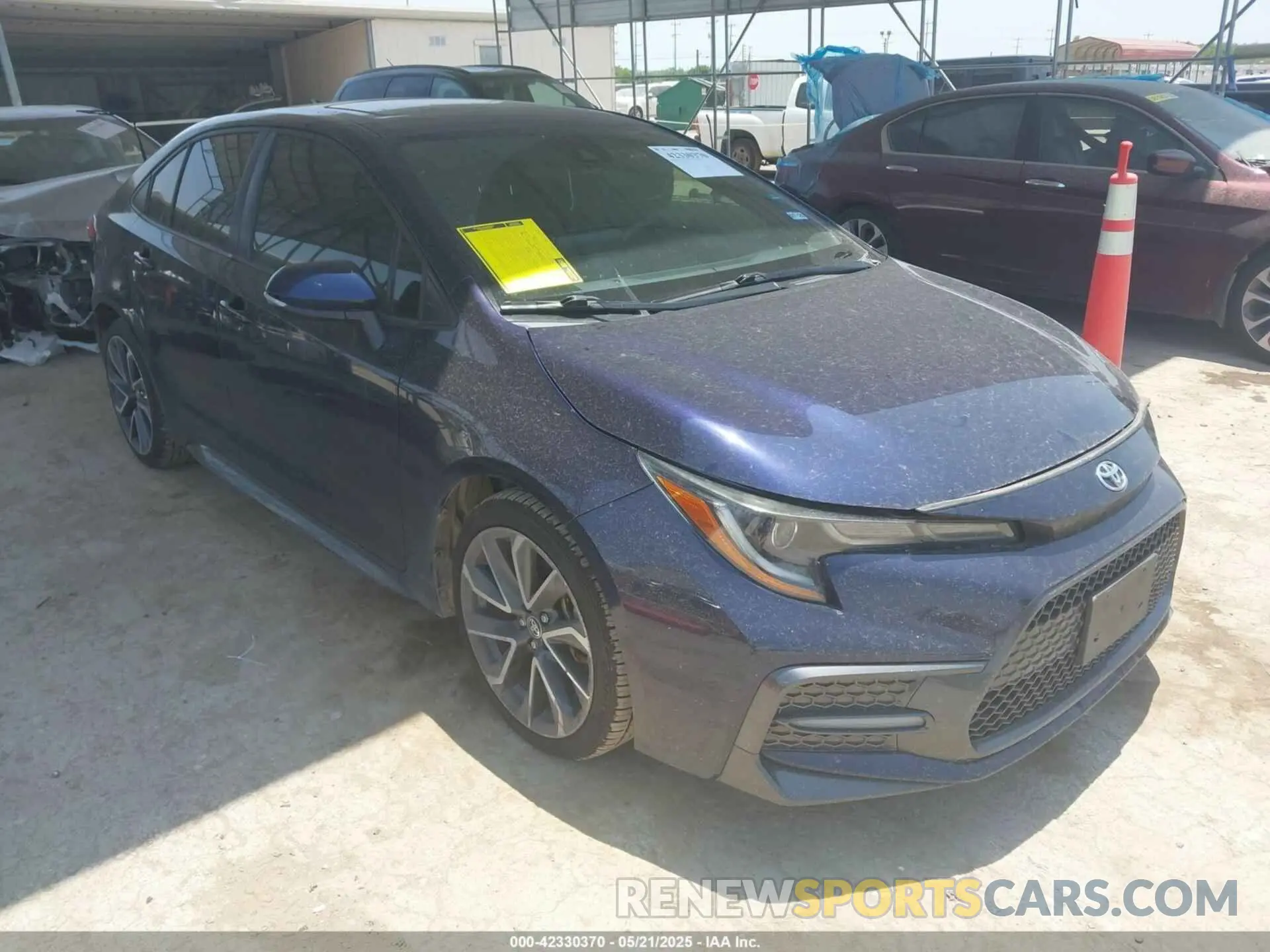 1 Photograph of a damaged car JTDP4RCE3LJ014536 TOYOTA COROLLA 2020