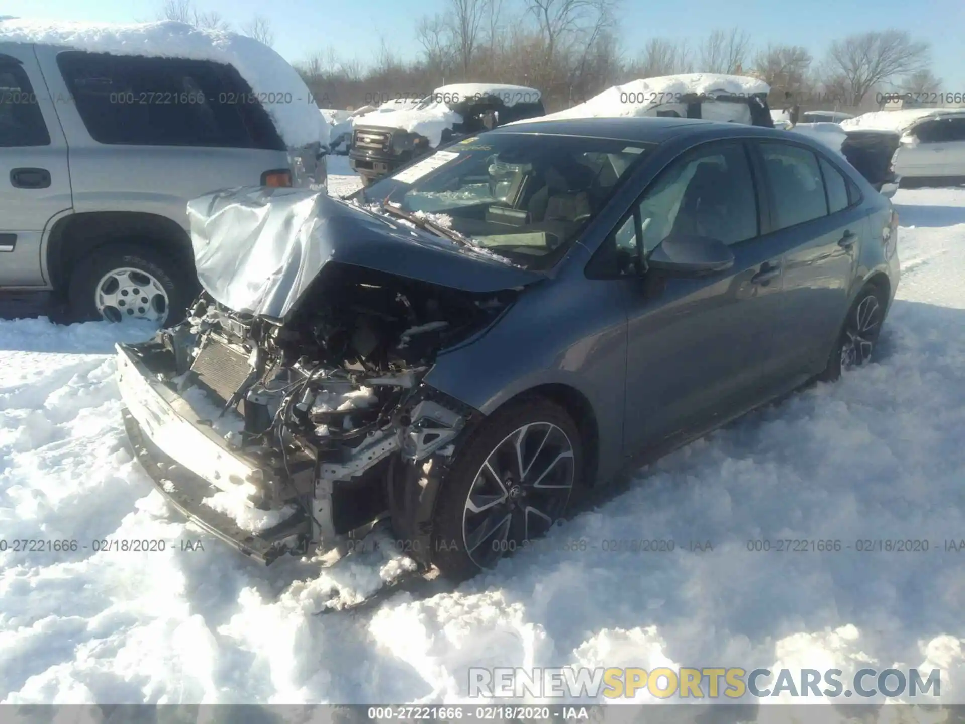 2 Photograph of a damaged car JTDP4RCE3LJ018909 TOYOTA COROLLA 2020