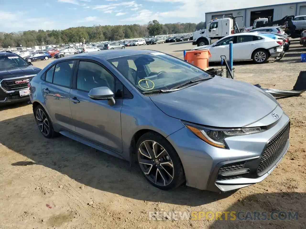 1 Photograph of a damaged car JTDP4RCE3LJ035497 TOYOTA COROLLA 2020