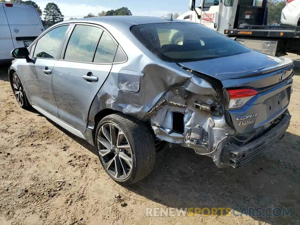 3 Photograph of a damaged car JTDP4RCE3LJ035497 TOYOTA COROLLA 2020