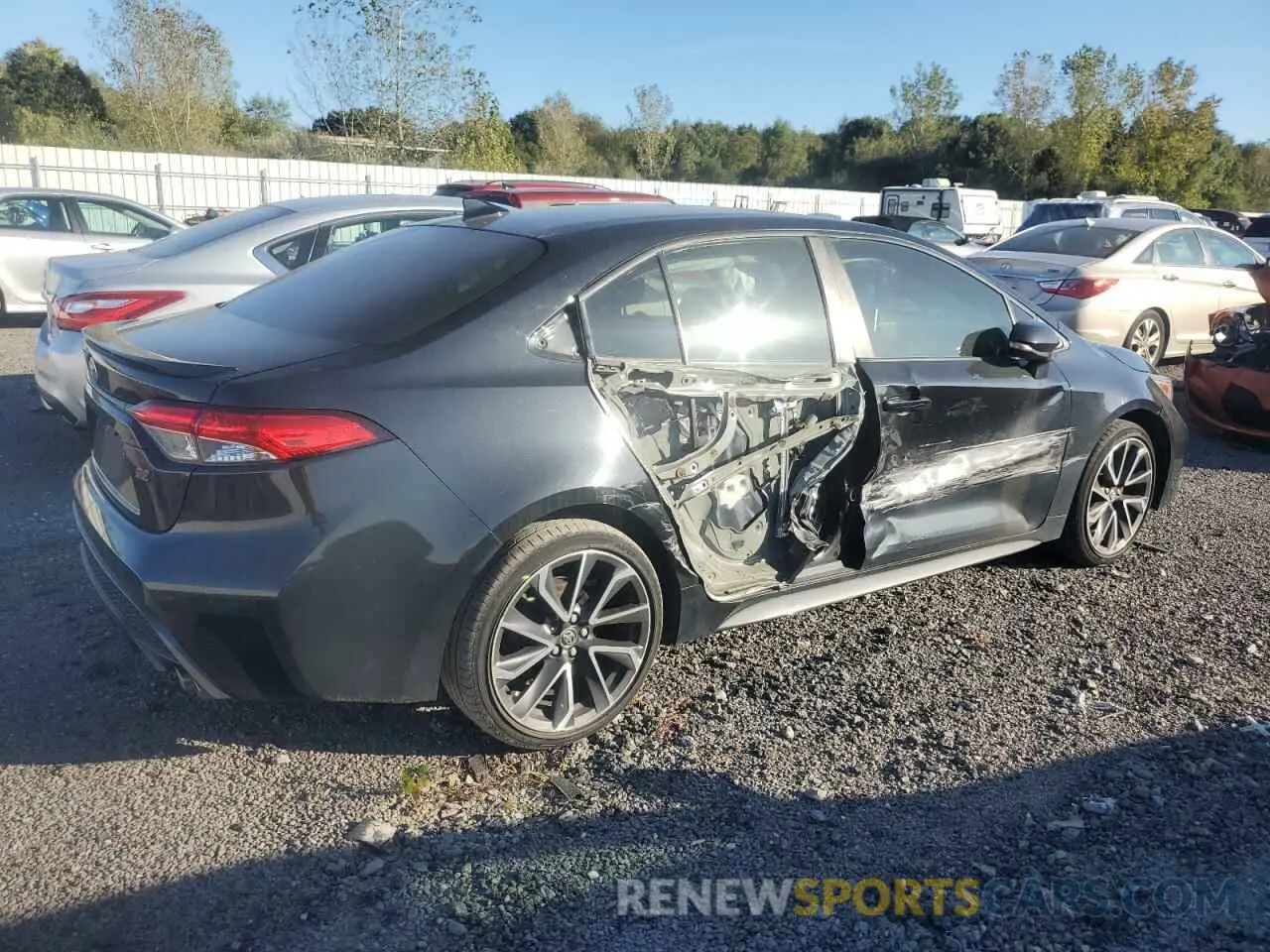 3 Photograph of a damaged car JTDP4RCE3LJ040604 TOYOTA COROLLA 2020
