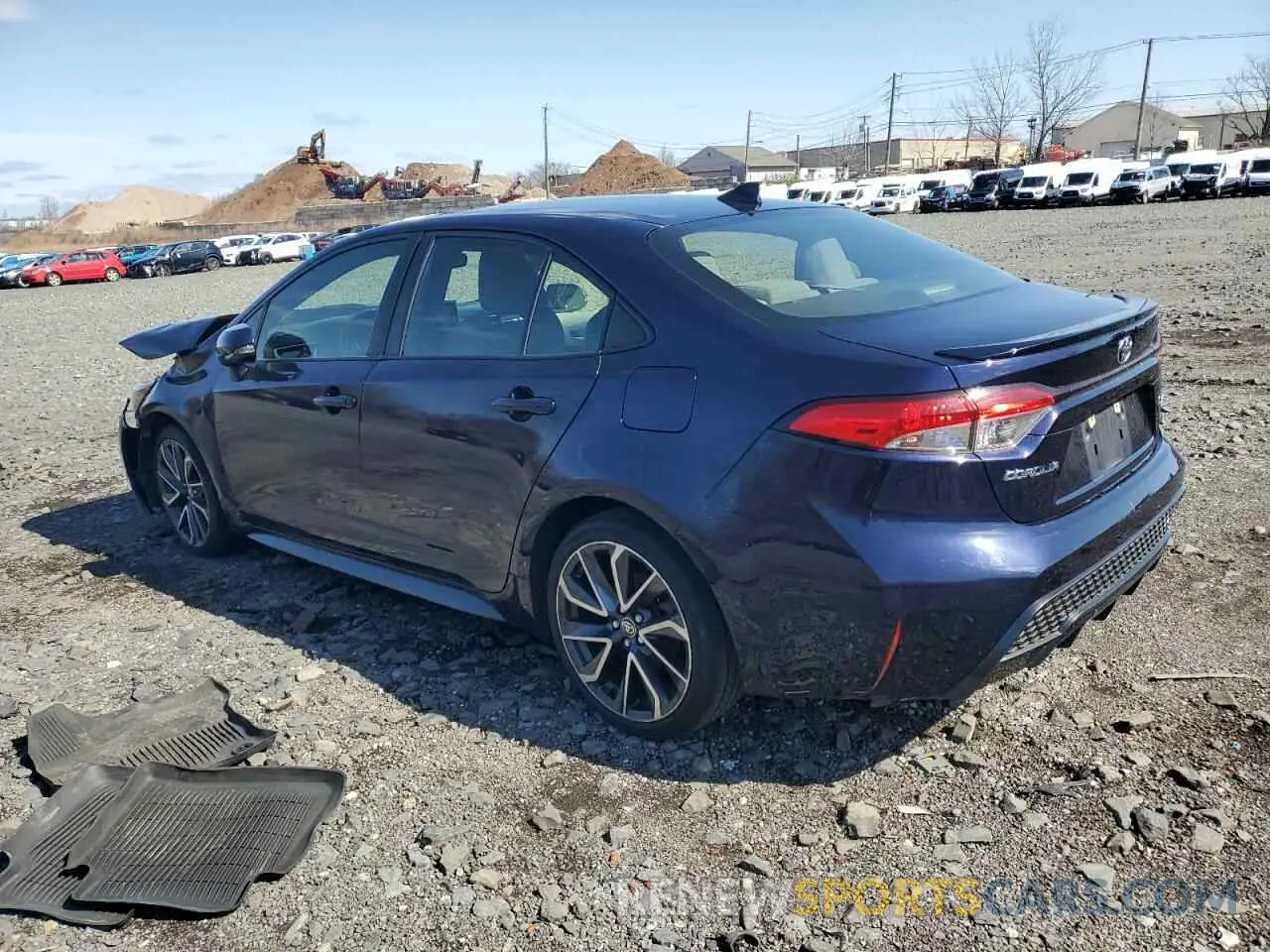 2 Photograph of a damaged car JTDP4RCE4LJ034357 TOYOTA COROLLA 2020