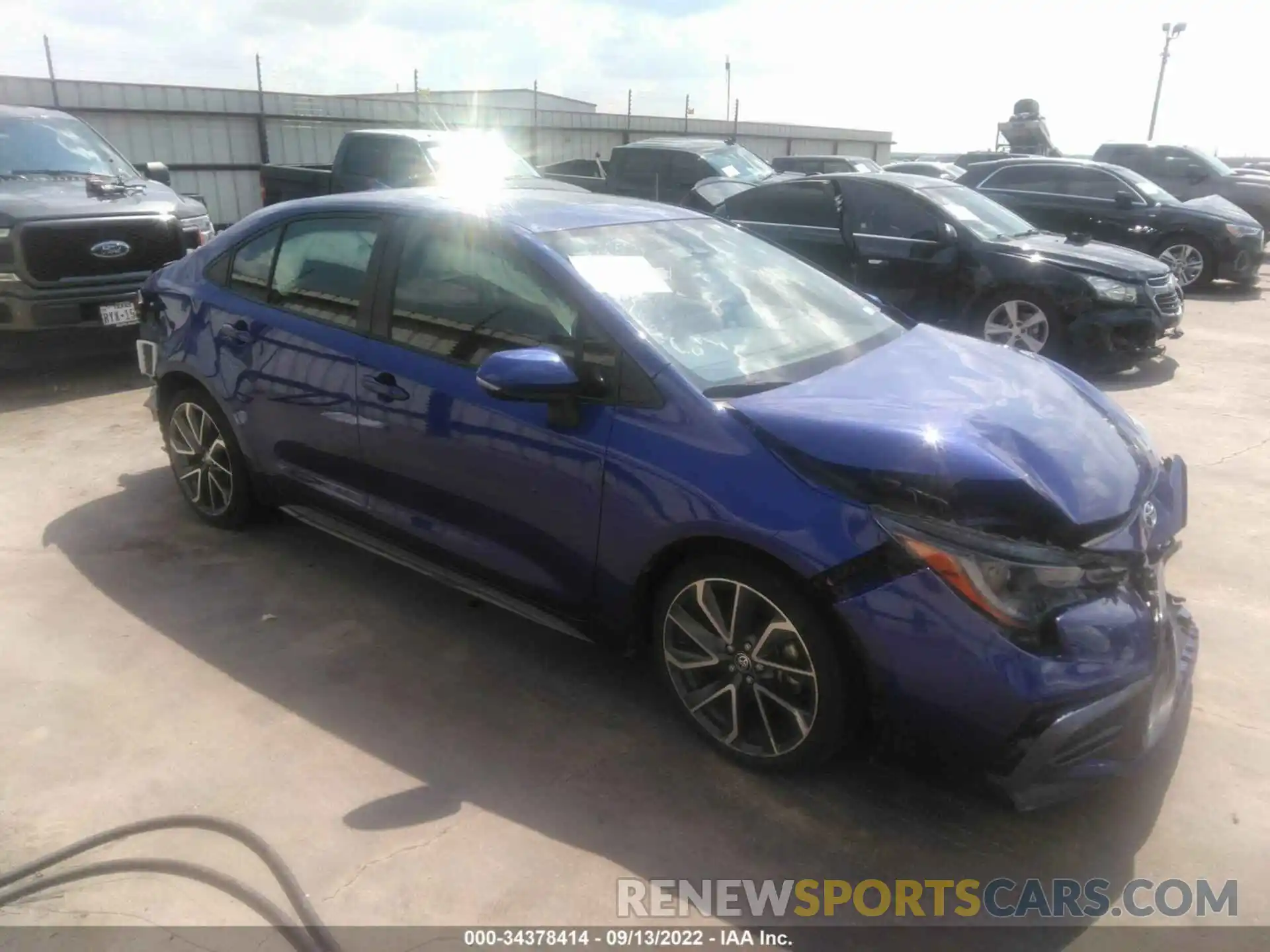 1 Photograph of a damaged car JTDP4RCE5LJ004431 TOYOTA COROLLA 2020