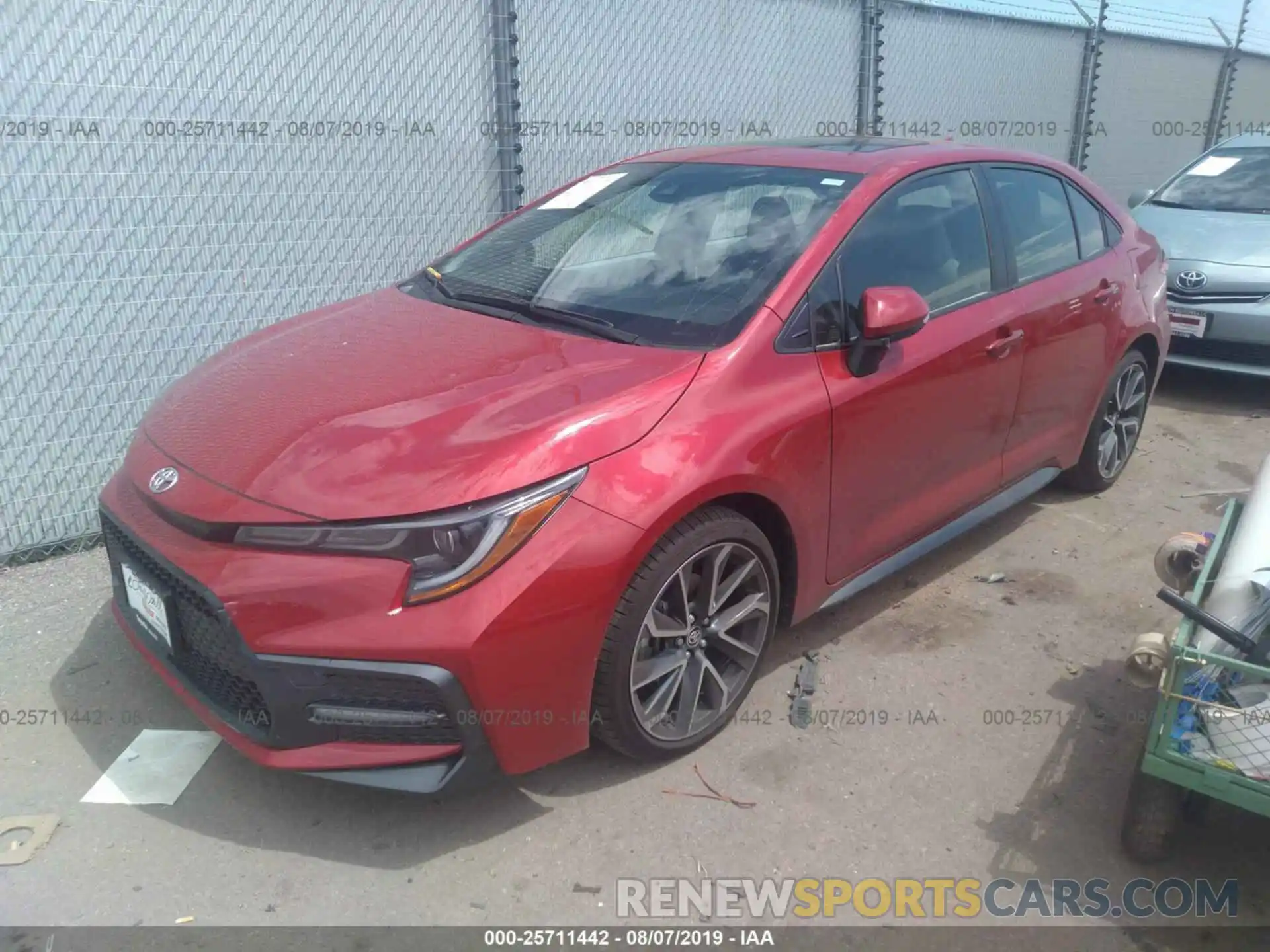 2 Photograph of a damaged car JTDP4RCE5LJ020760 TOYOTA COROLLA 2020