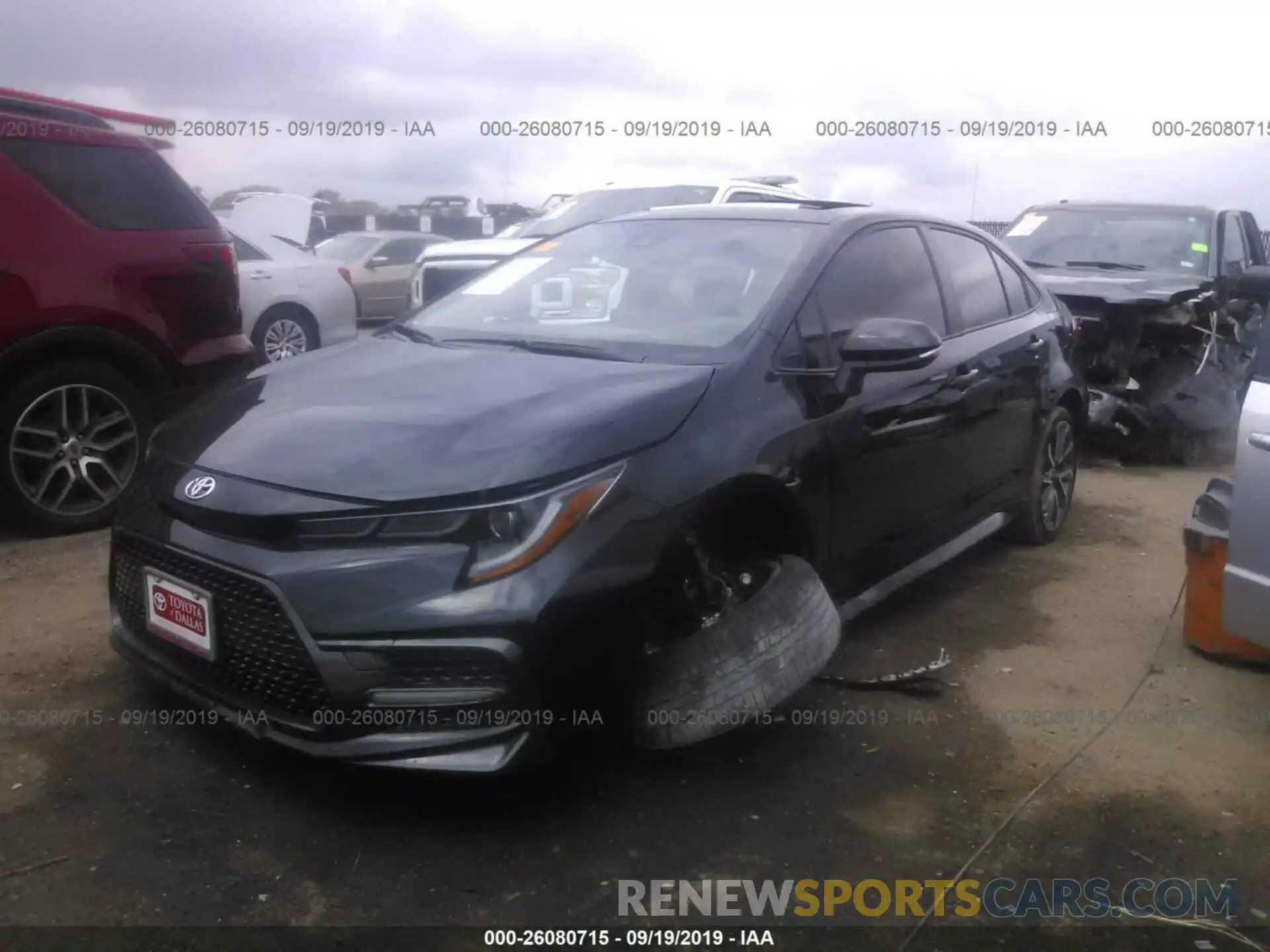 2 Photograph of a damaged car JTDP4RCE5LJ030897 TOYOTA COROLLA 2020