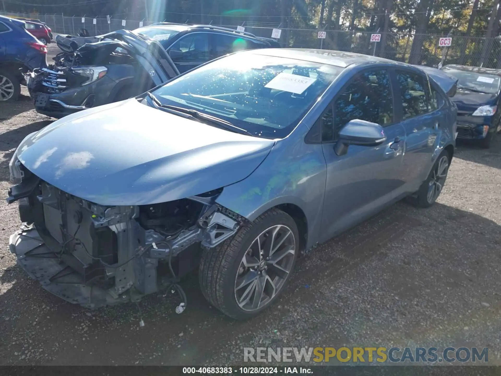 2 Photograph of a damaged car JTDP4RCE5LJ035727 TOYOTA COROLLA 2020