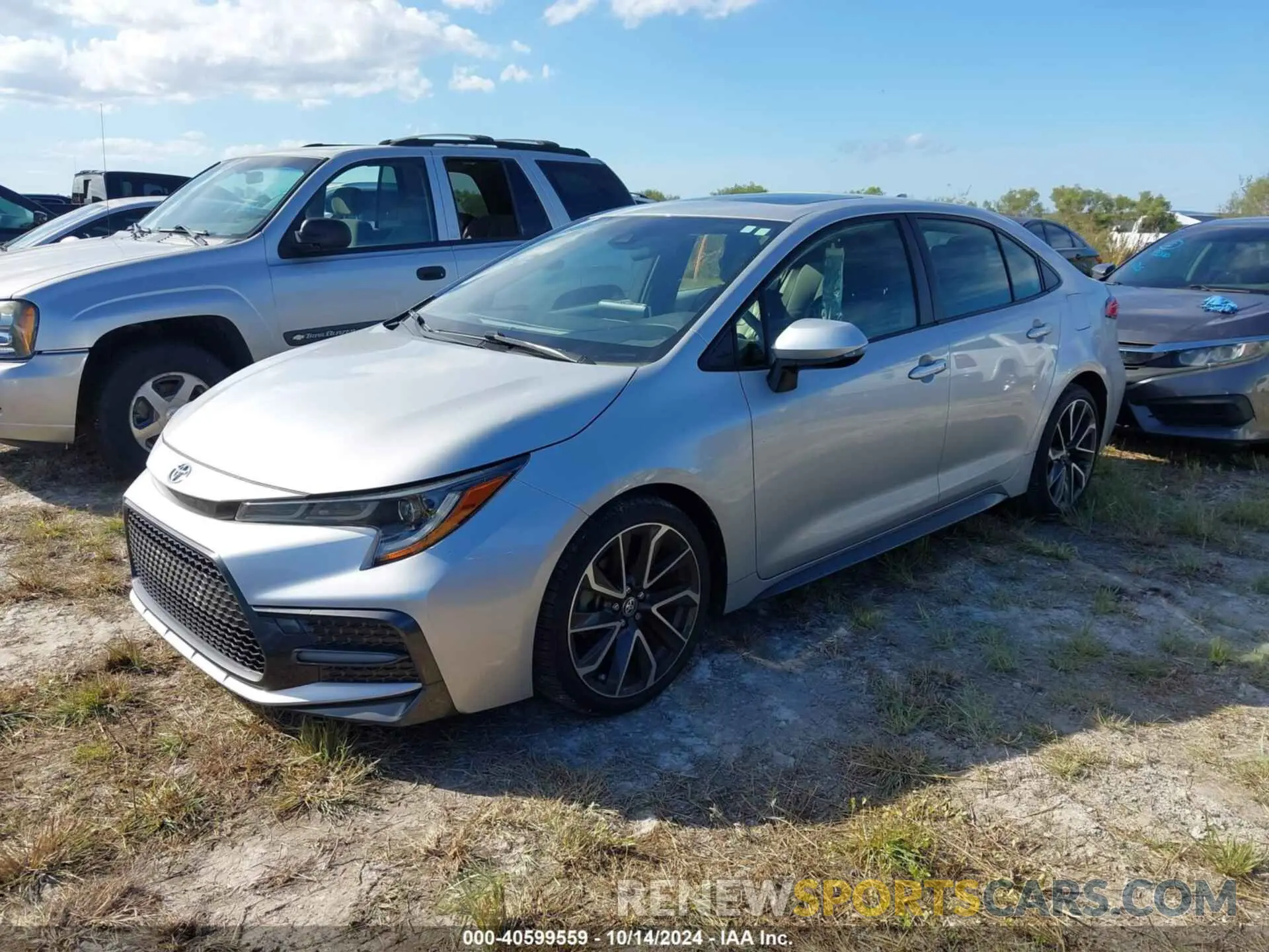 2 Photograph of a damaged car JTDP4RCE5LJ036165 TOYOTA COROLLA 2020