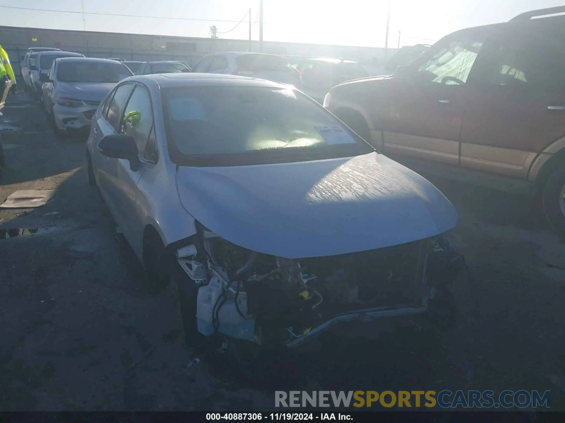 1 Photograph of a damaged car JTDP4RCE6LJ007368 TOYOTA COROLLA 2020