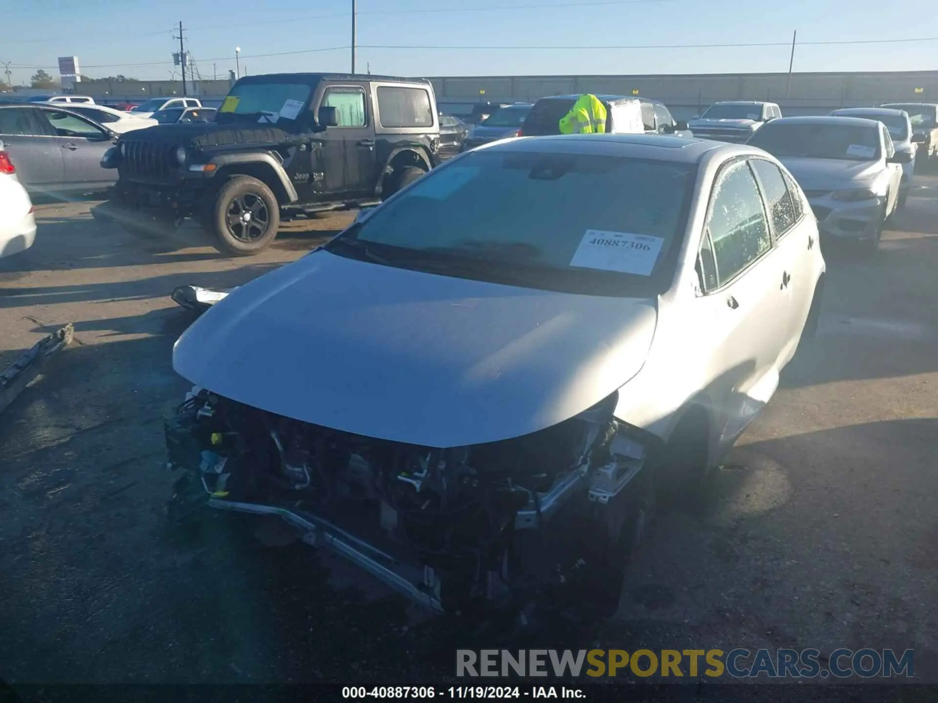 2 Photograph of a damaged car JTDP4RCE6LJ007368 TOYOTA COROLLA 2020