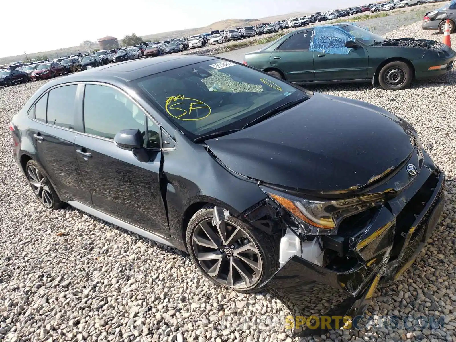 1 Photograph of a damaged car JTDP4RCE6LJ009766 TOYOTA COROLLA 2020