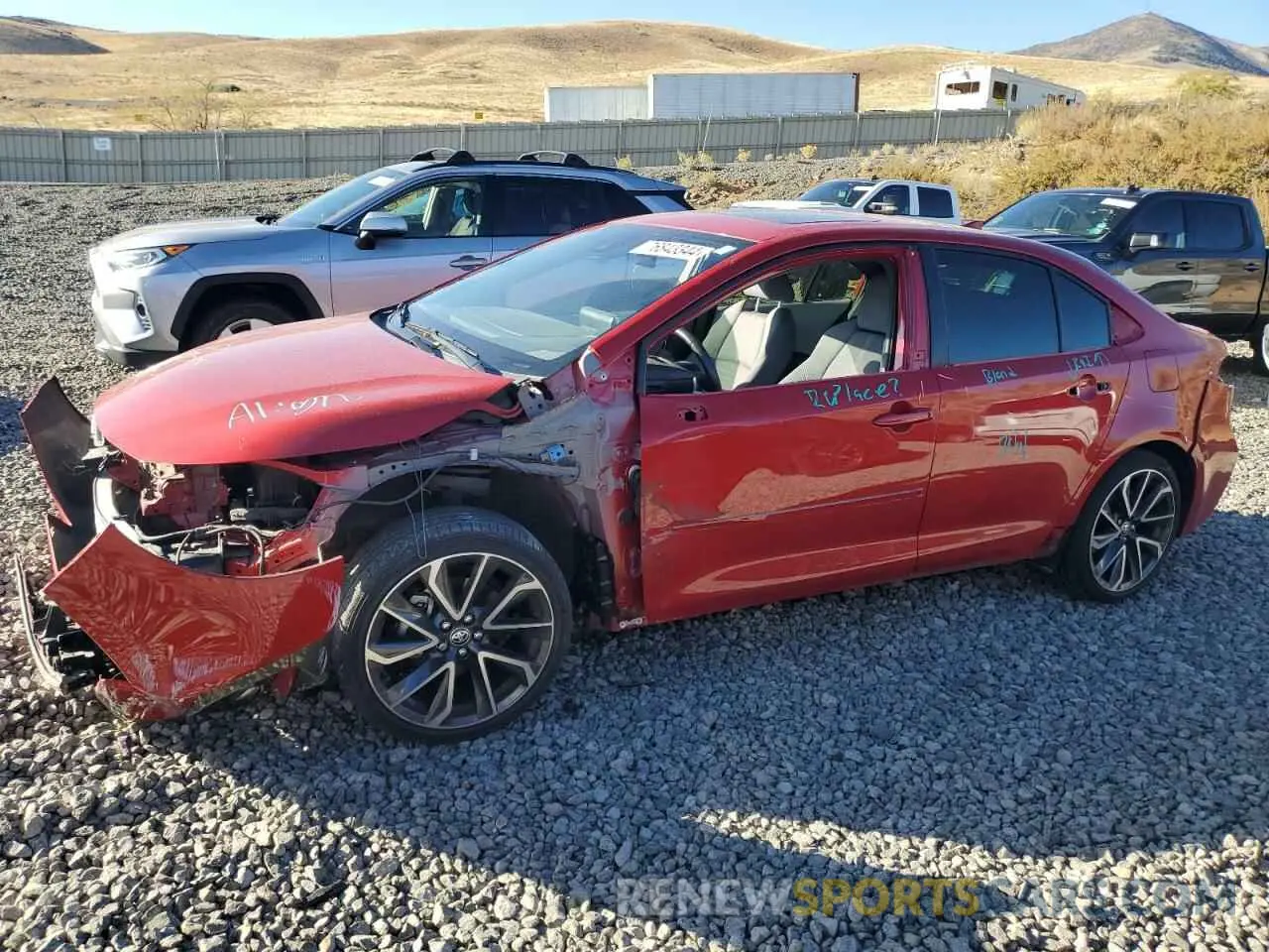 1 Photograph of a damaged car JTDP4RCE7LJ000803 TOYOTA COROLLA 2020