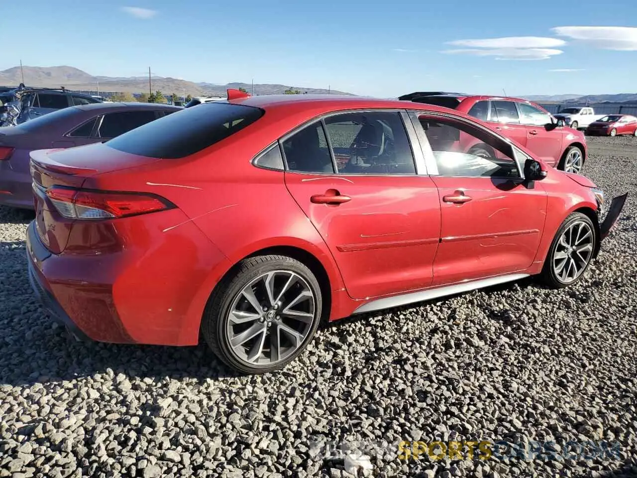 3 Photograph of a damaged car JTDP4RCE7LJ000803 TOYOTA COROLLA 2020