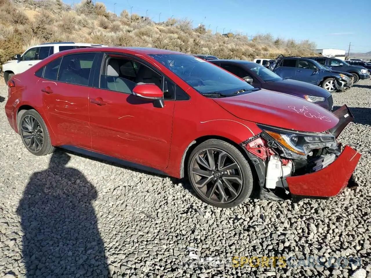 4 Photograph of a damaged car JTDP4RCE7LJ000803 TOYOTA COROLLA 2020