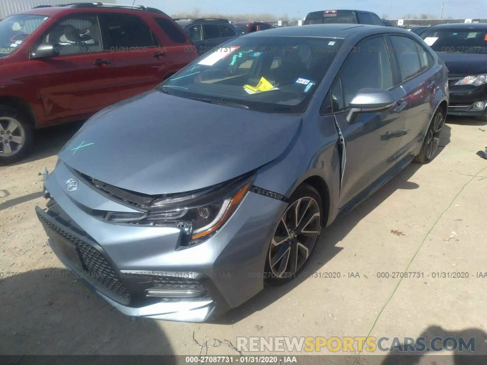 2 Photograph of a damaged car JTDP4RCE7LJ006925 TOYOTA COROLLA 2020