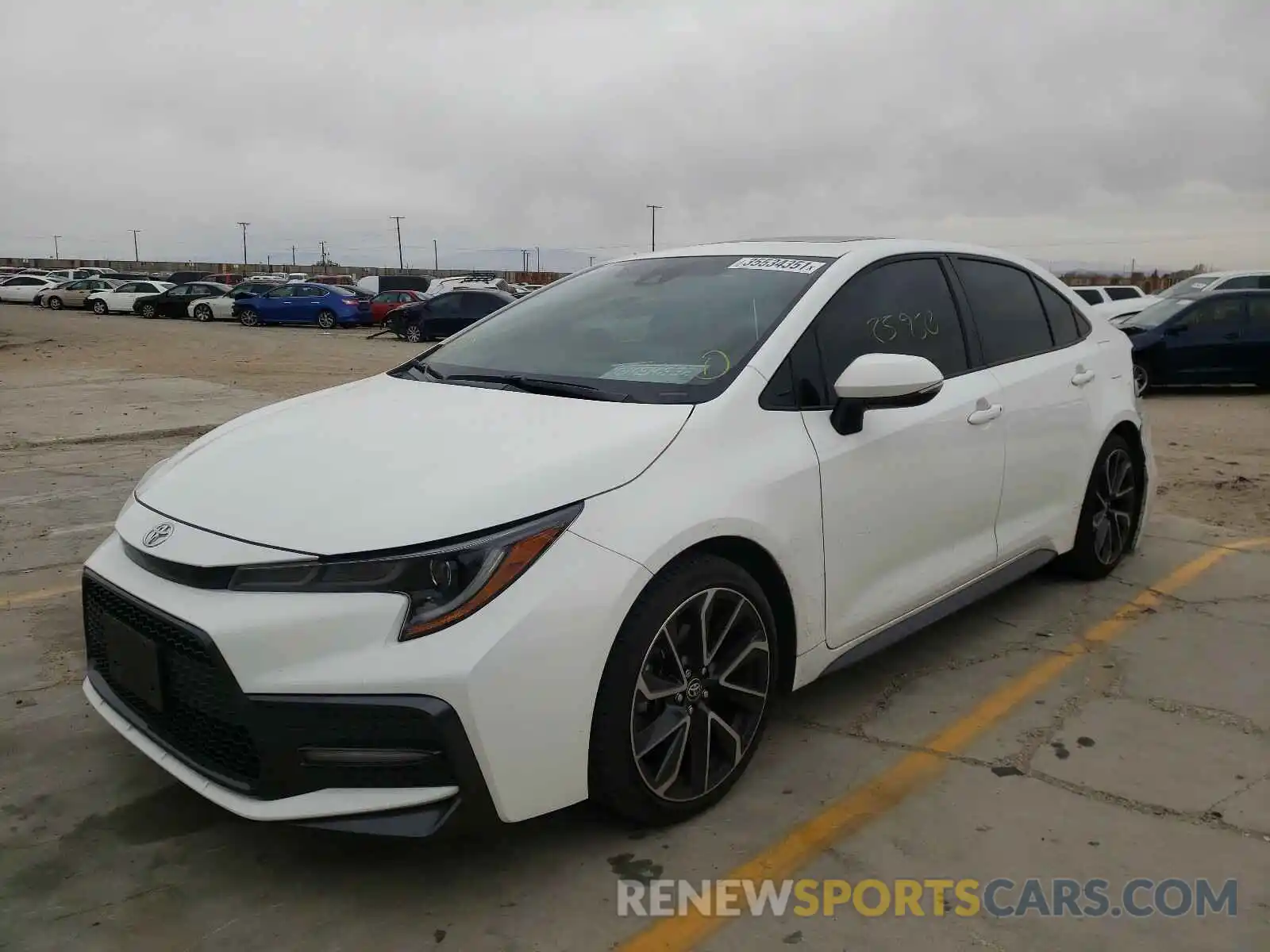 2 Photograph of a damaged car JTDP4RCE7LJ036765 TOYOTA COROLLA 2020