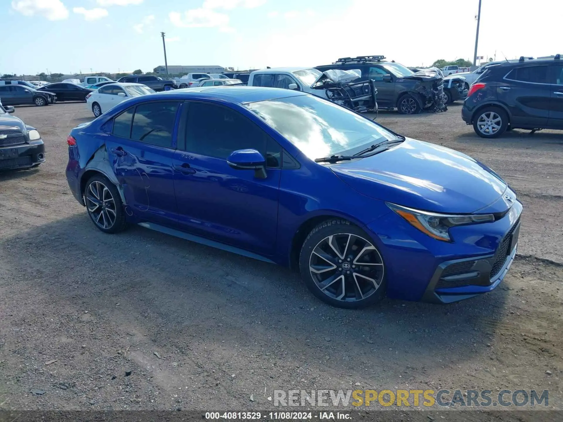 1 Photograph of a damaged car JTDP4RCE7LJ037463 TOYOTA COROLLA 2020