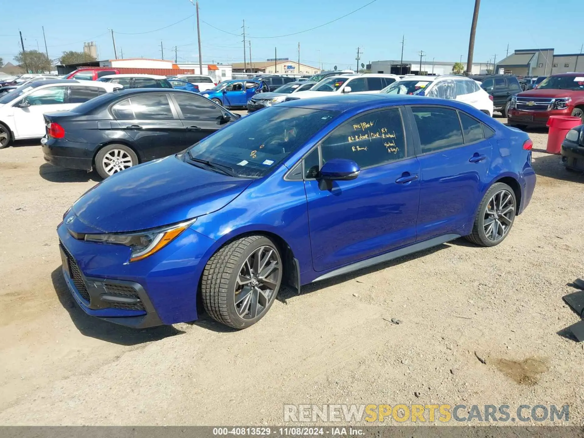 2 Photograph of a damaged car JTDP4RCE7LJ037463 TOYOTA COROLLA 2020