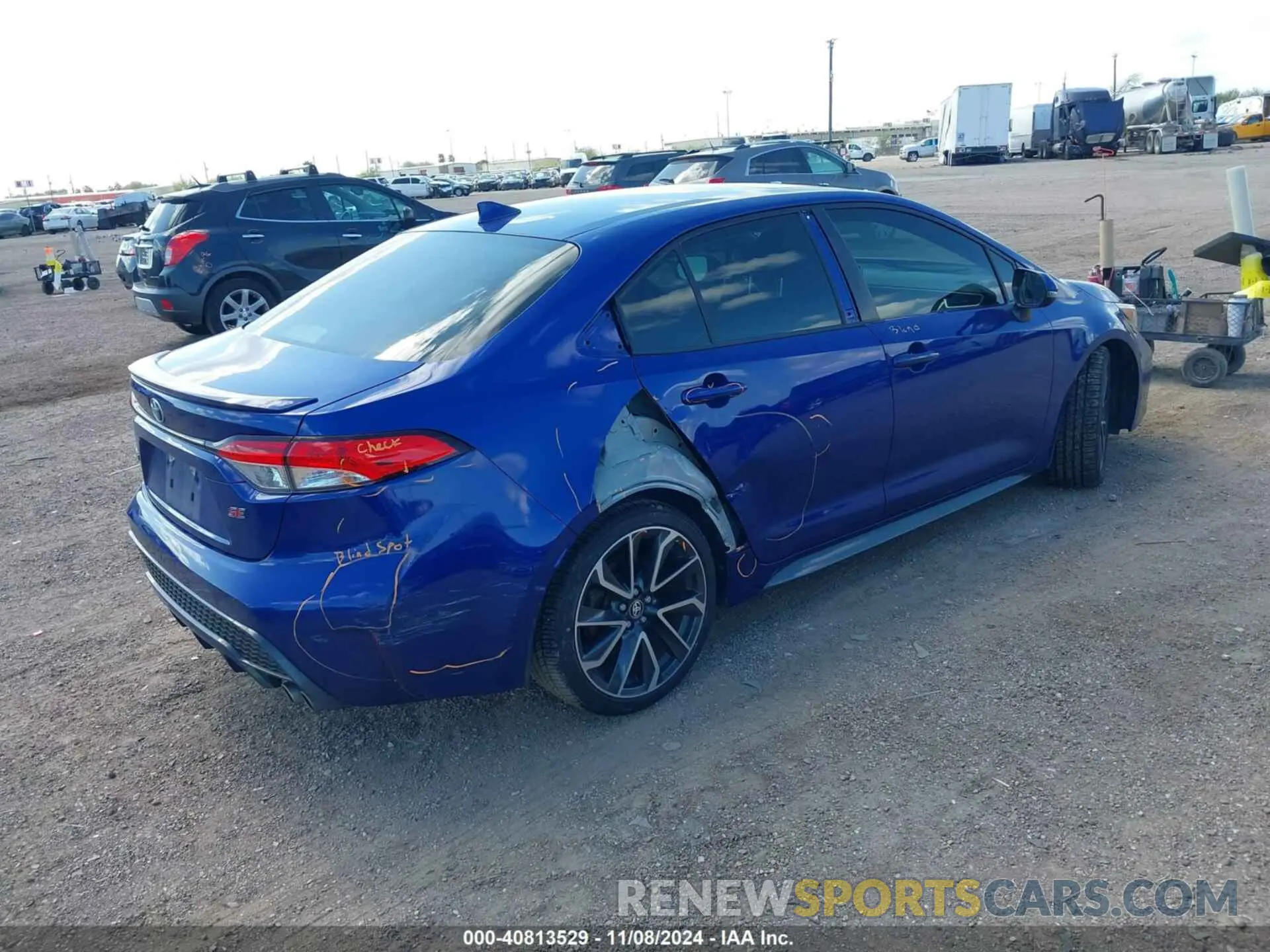 4 Photograph of a damaged car JTDP4RCE7LJ037463 TOYOTA COROLLA 2020