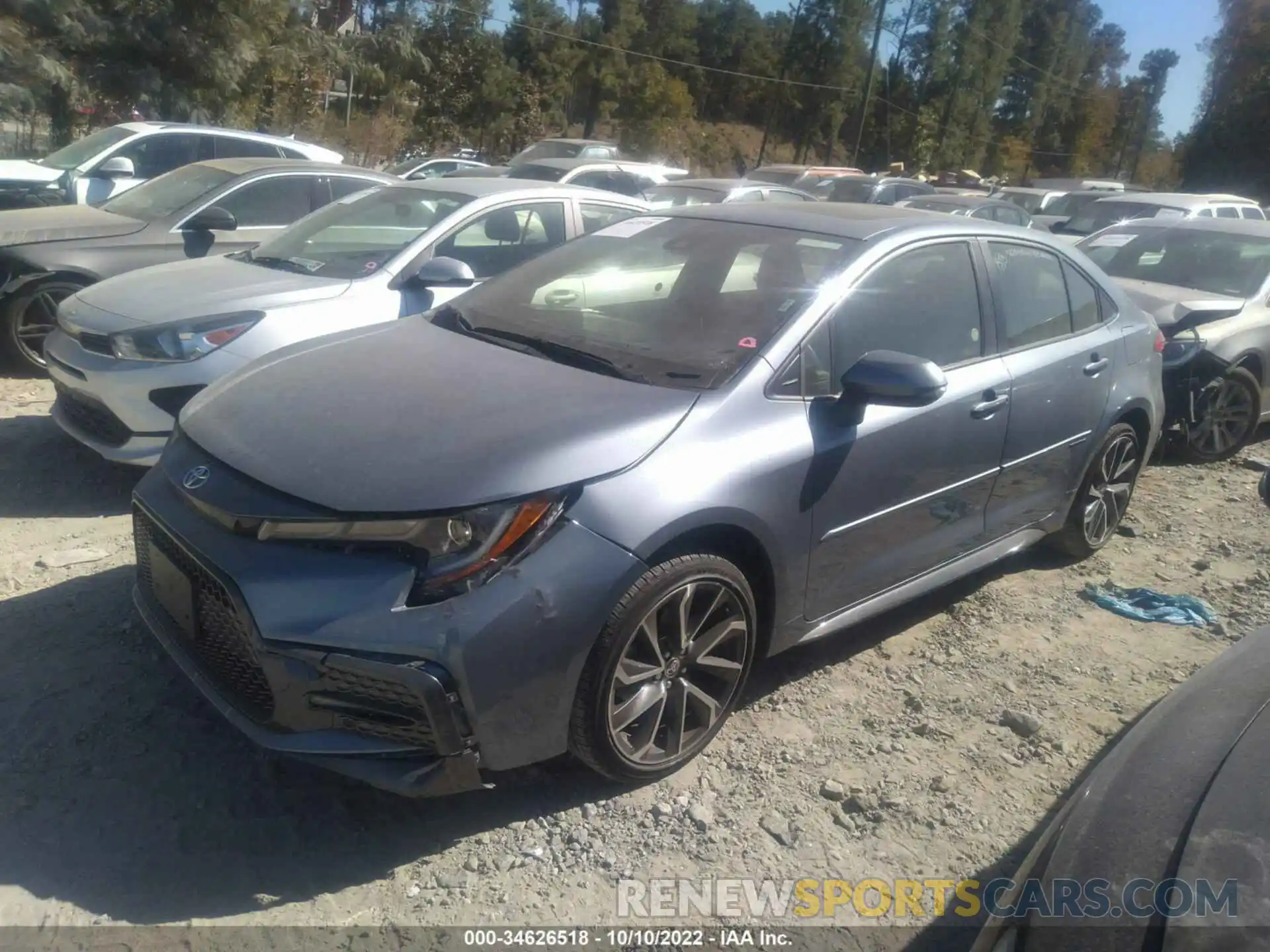 2 Photograph of a damaged car JTDP4RCE8LJ005234 TOYOTA COROLLA 2020