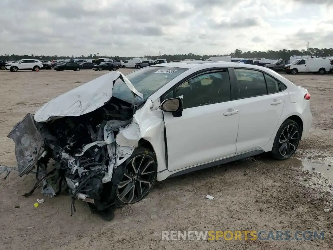 1 Photograph of a damaged car JTDP4RCE8LJ013608 TOYOTA COROLLA 2020