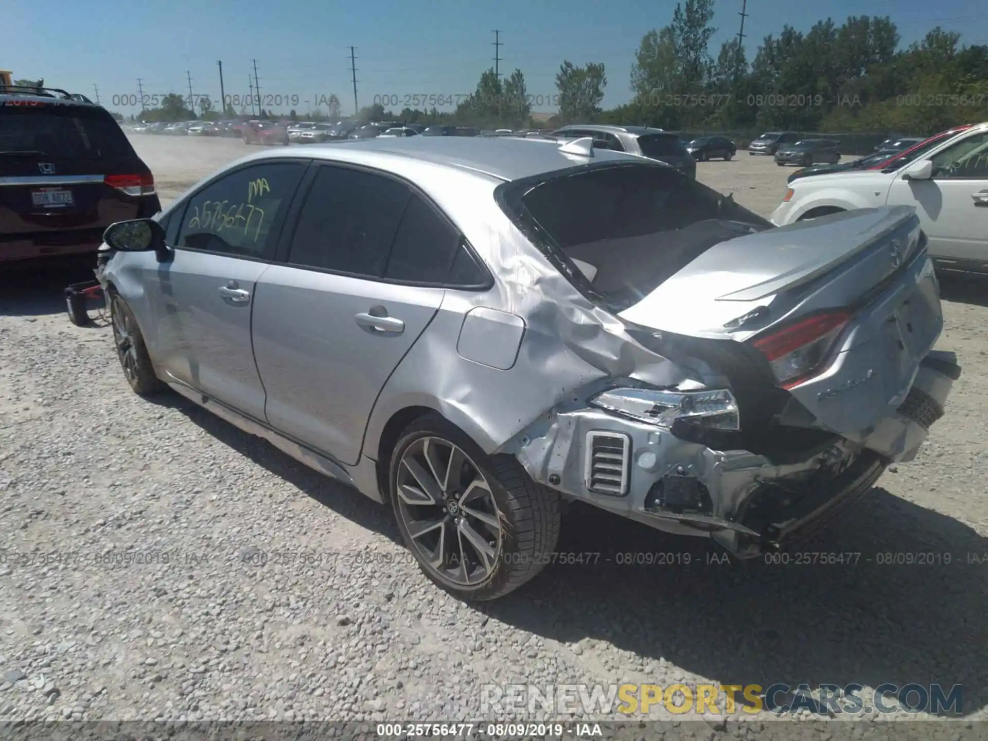 3 Photograph of a damaged car JTDP4RCE8LJ016007 TOYOTA COROLLA 2020