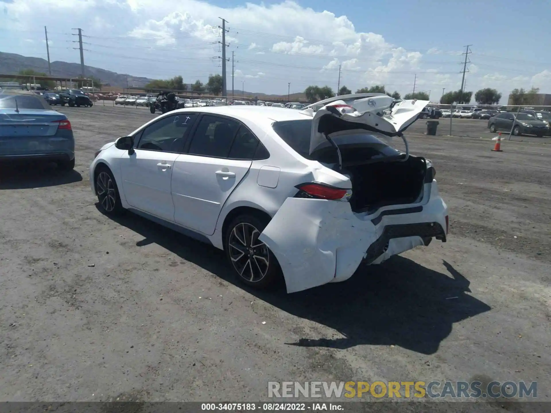 3 Photograph of a damaged car JTDP4RCE8LJ019635 TOYOTA COROLLA 2020